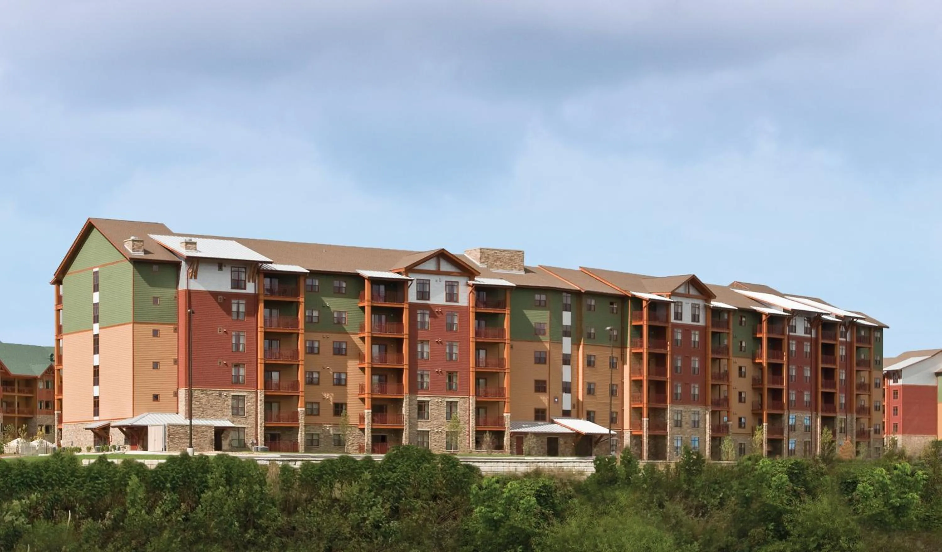 Property building in Club Wyndham Great Smokies Lodge