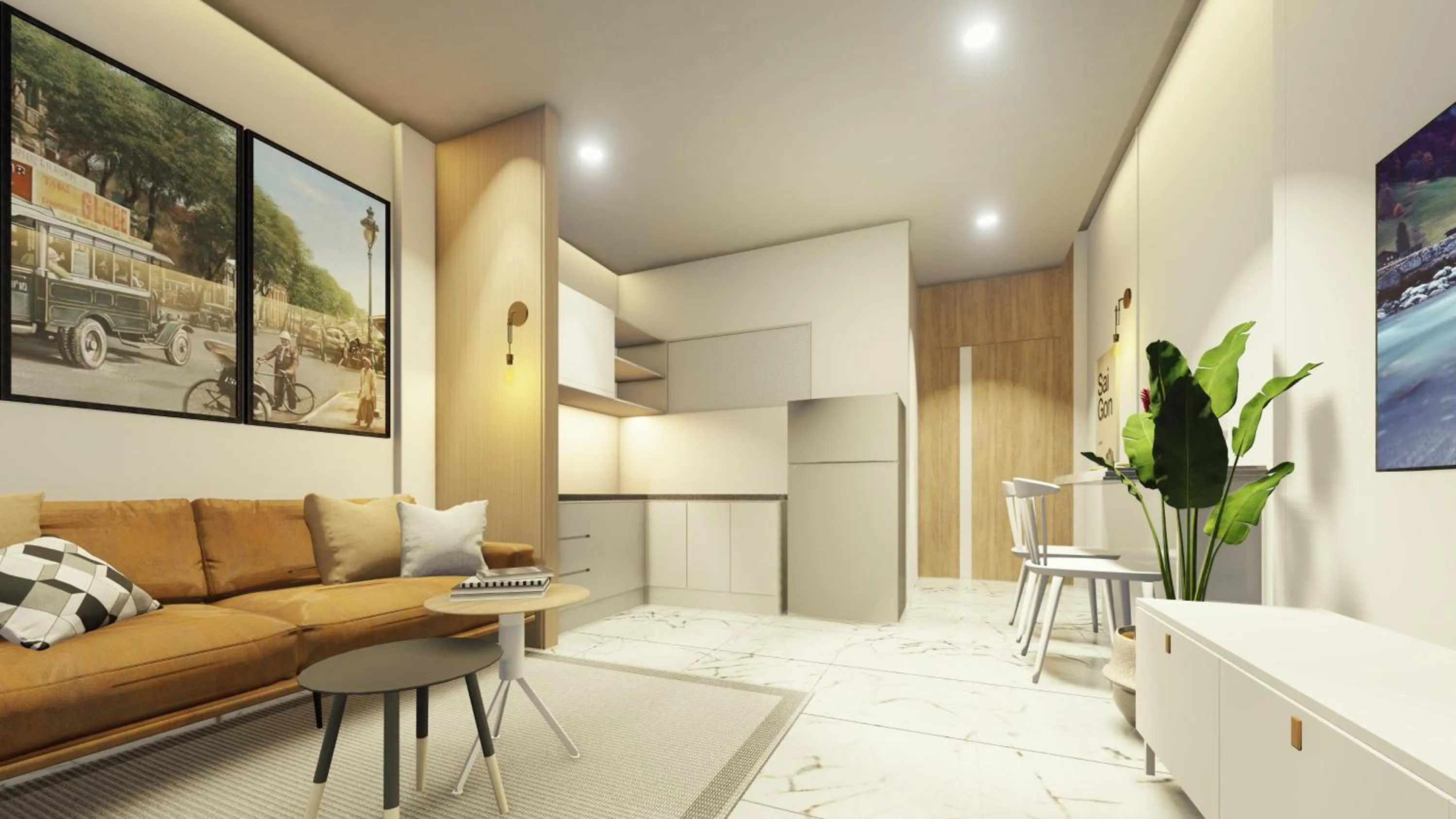 Kitchen or kitchenette in GEM Apartment