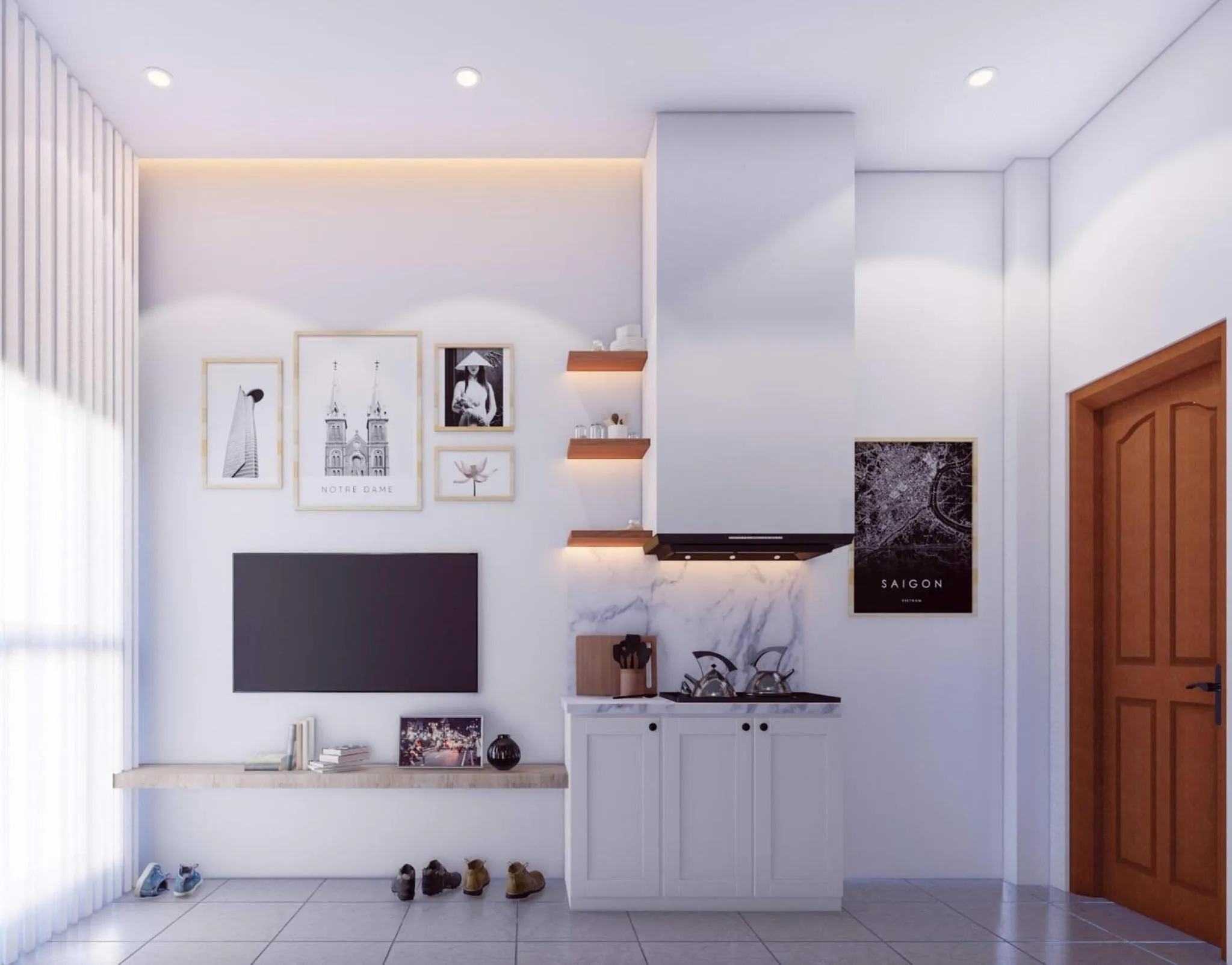 Communal lounge/ TV room in GEM Apartment