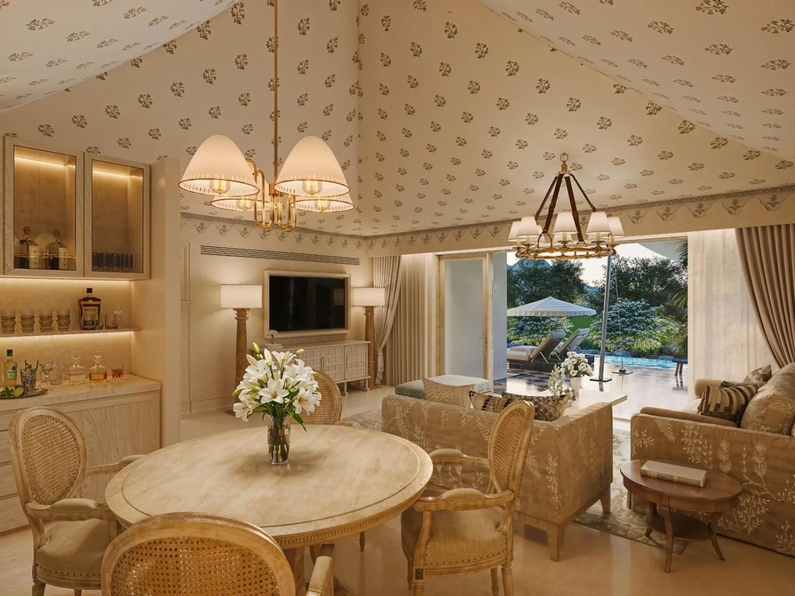 Living room in Taj Aravali Resort & Spa Udaipur