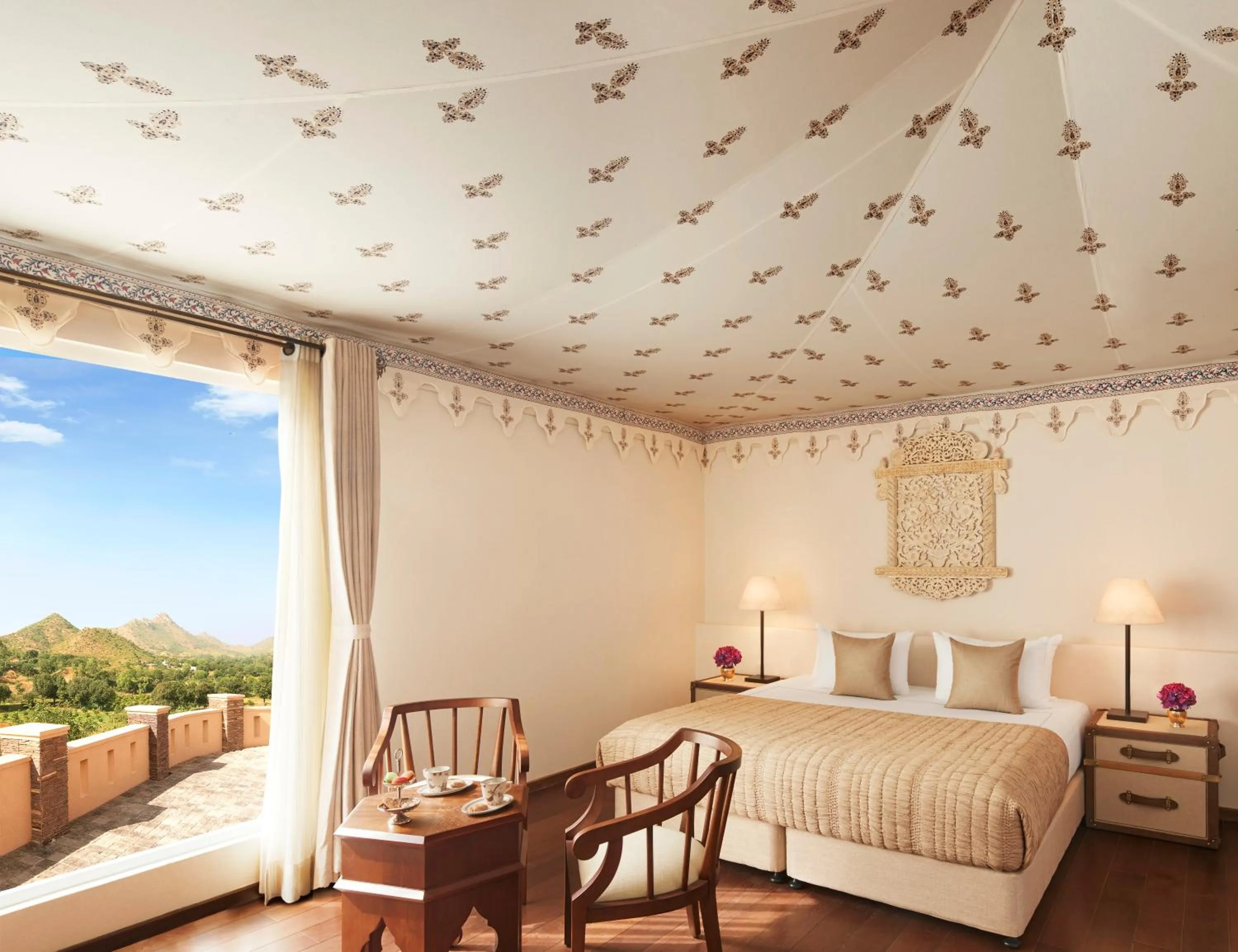 Bedroom, Bed in Taj Aravali Resort & Spa Udaipur