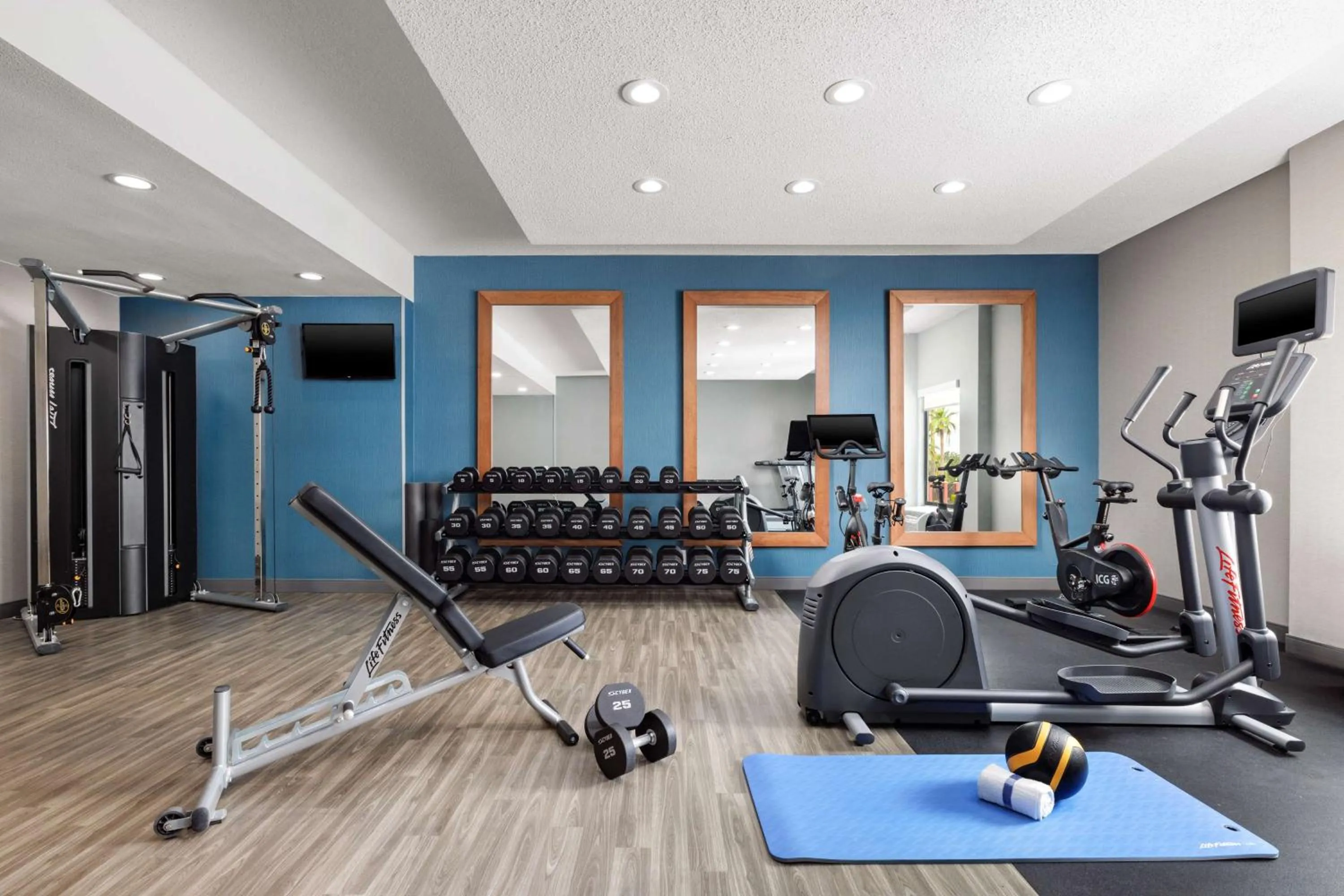 Fitness centre/facilities in Hampton Inn Houston Hobby Airport