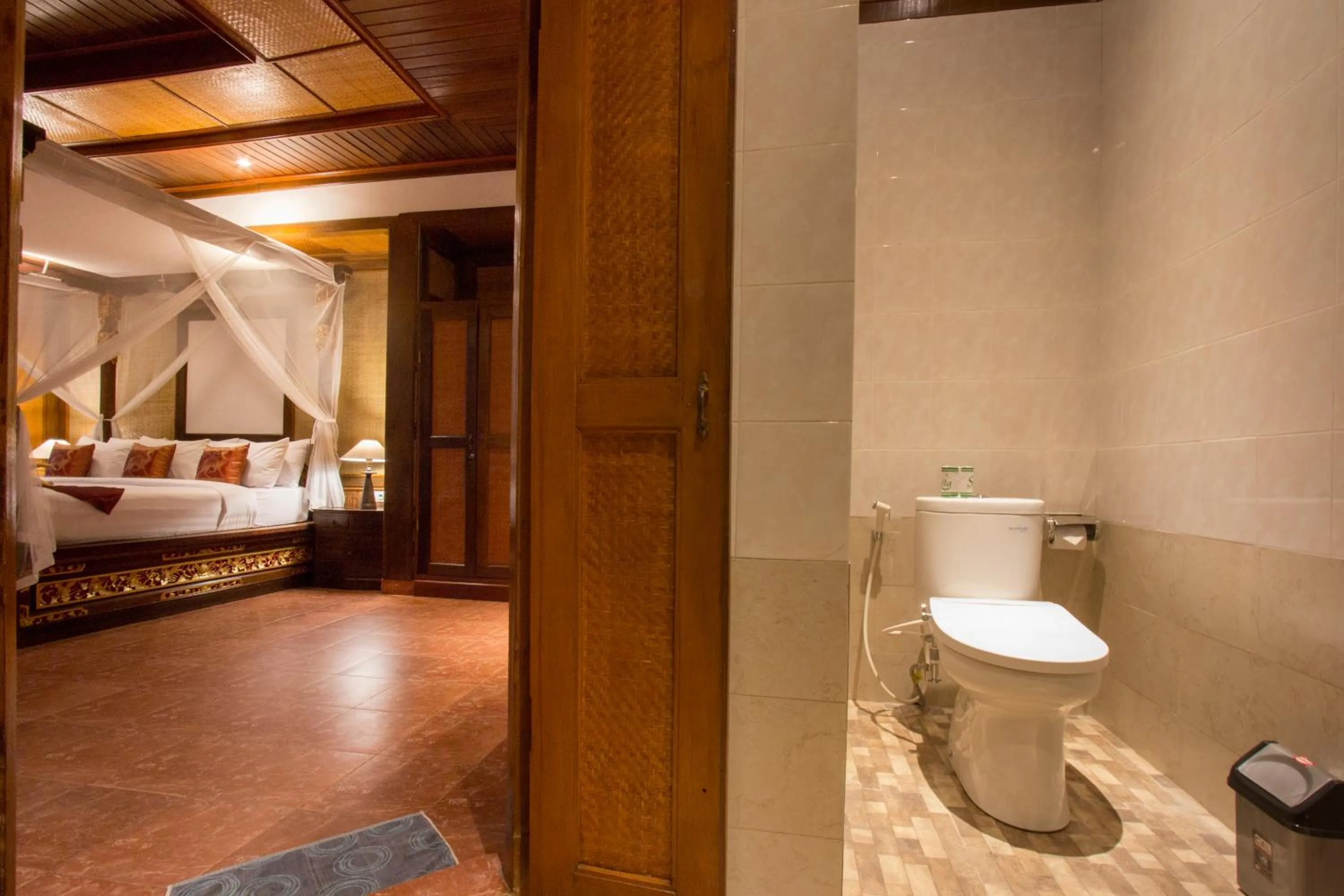 Bathroom, Bed in Ubud Terrace