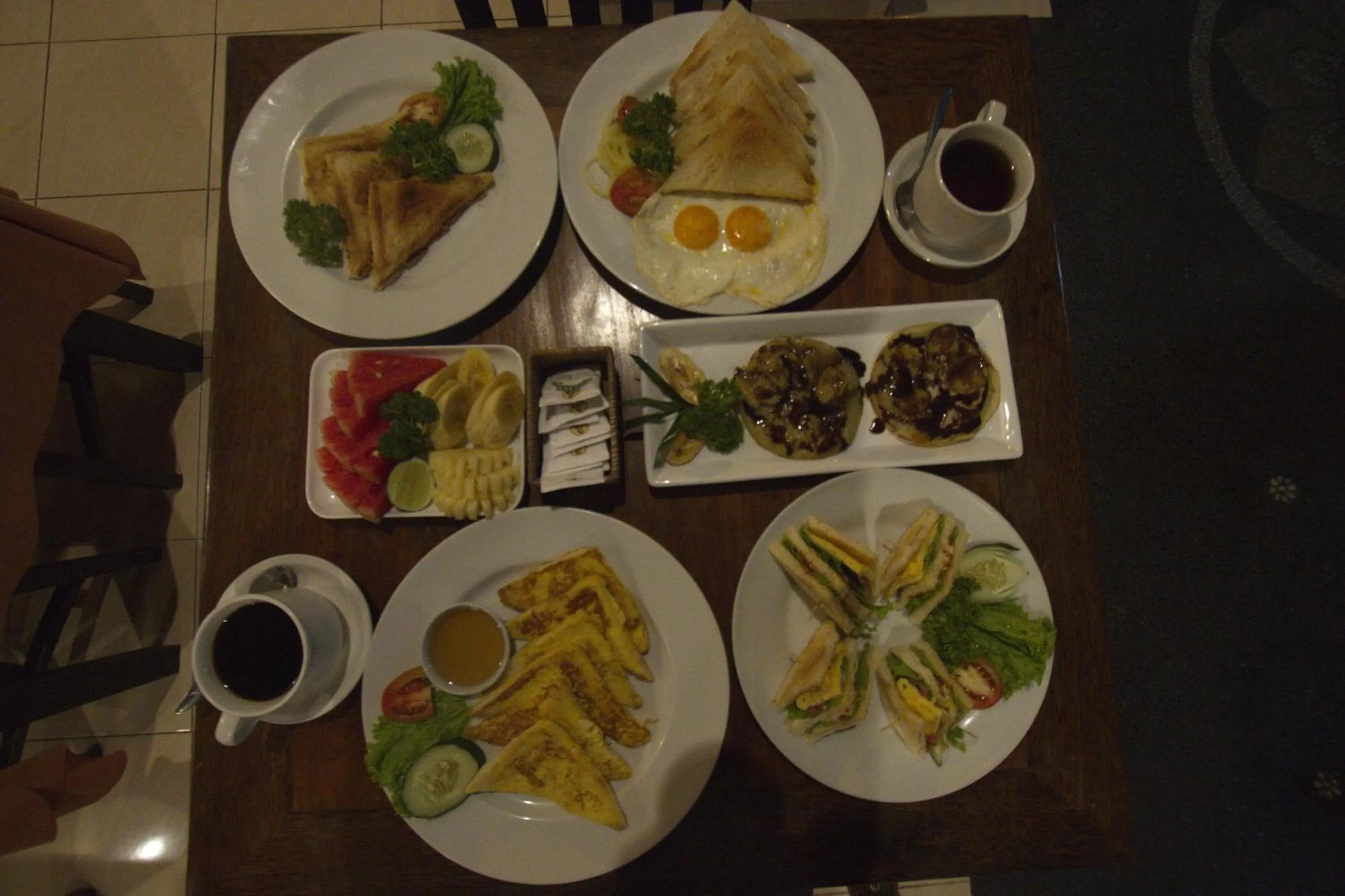 American breakfast in Ubud Terrace