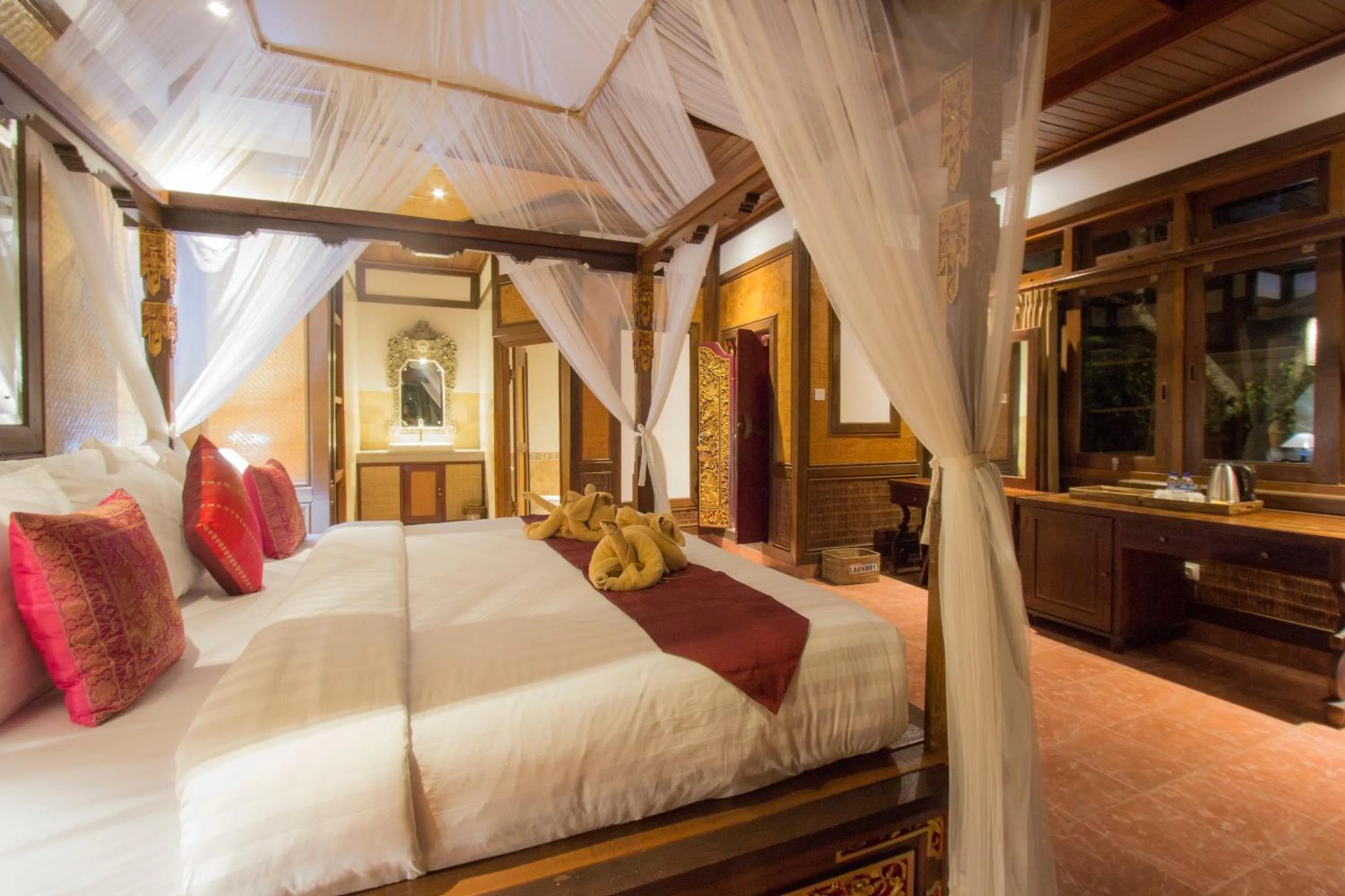 Bathroom, Bed in Ubud Terrace