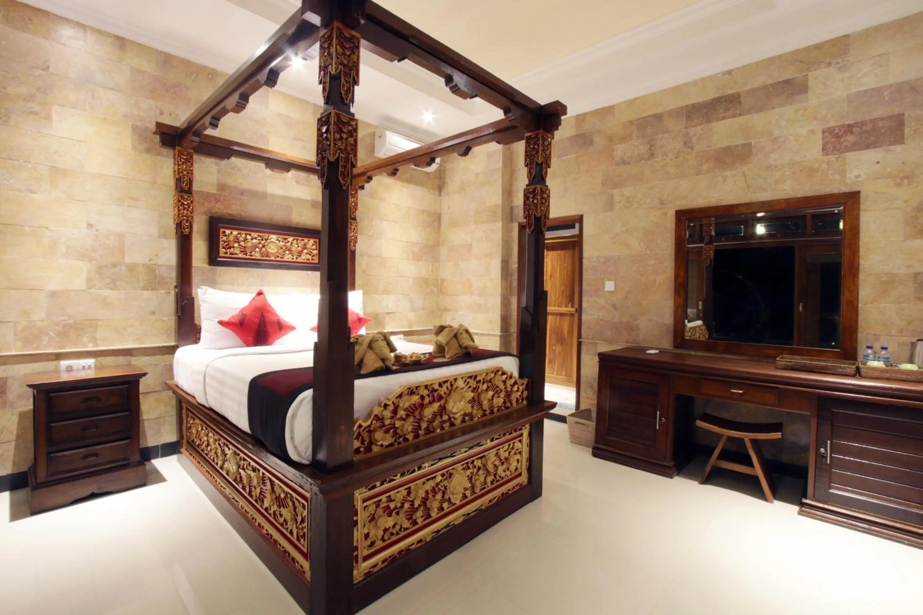 Bathroom, Bed in Ubud Terrace