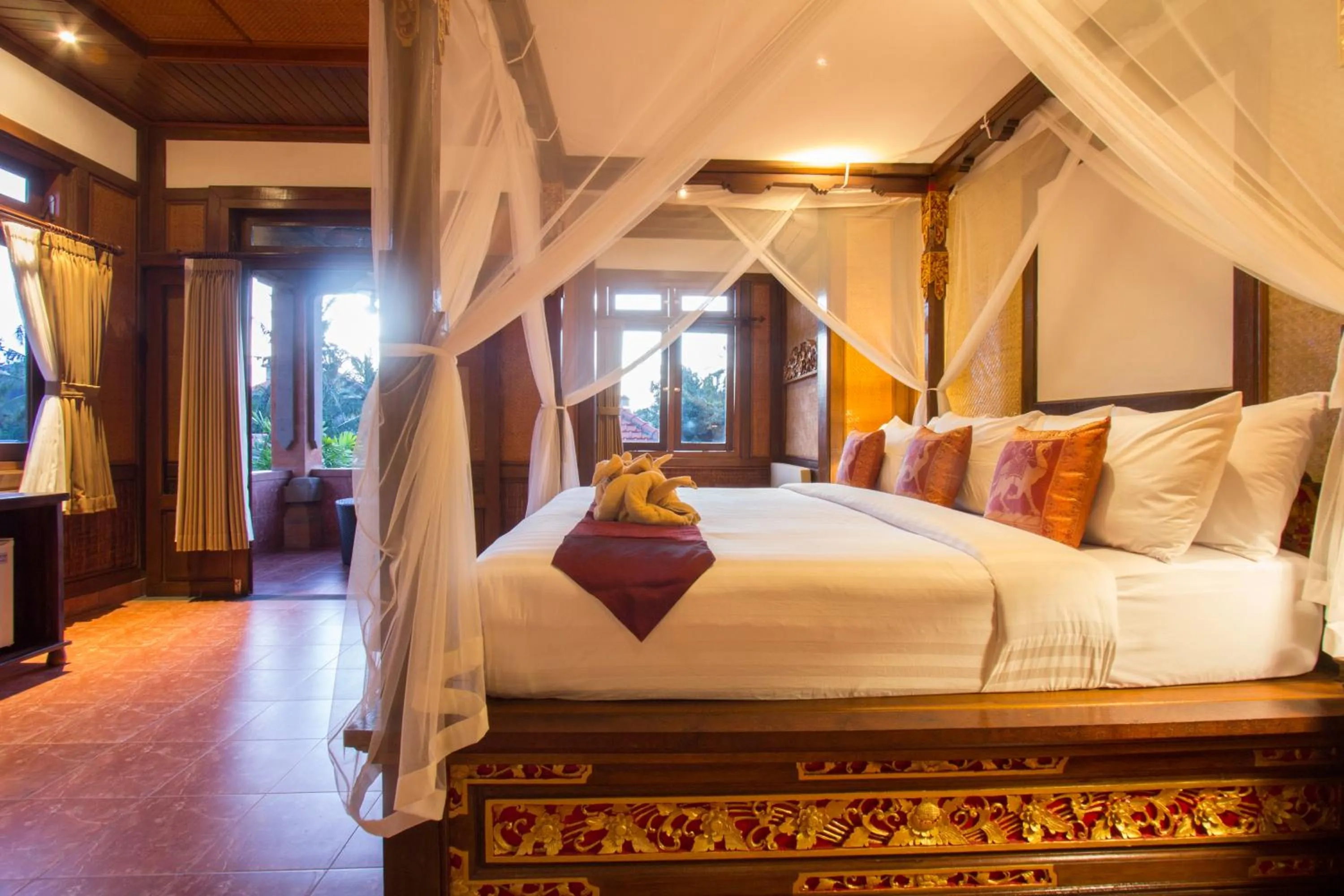 Bathroom, Bed in Ubud Terrace