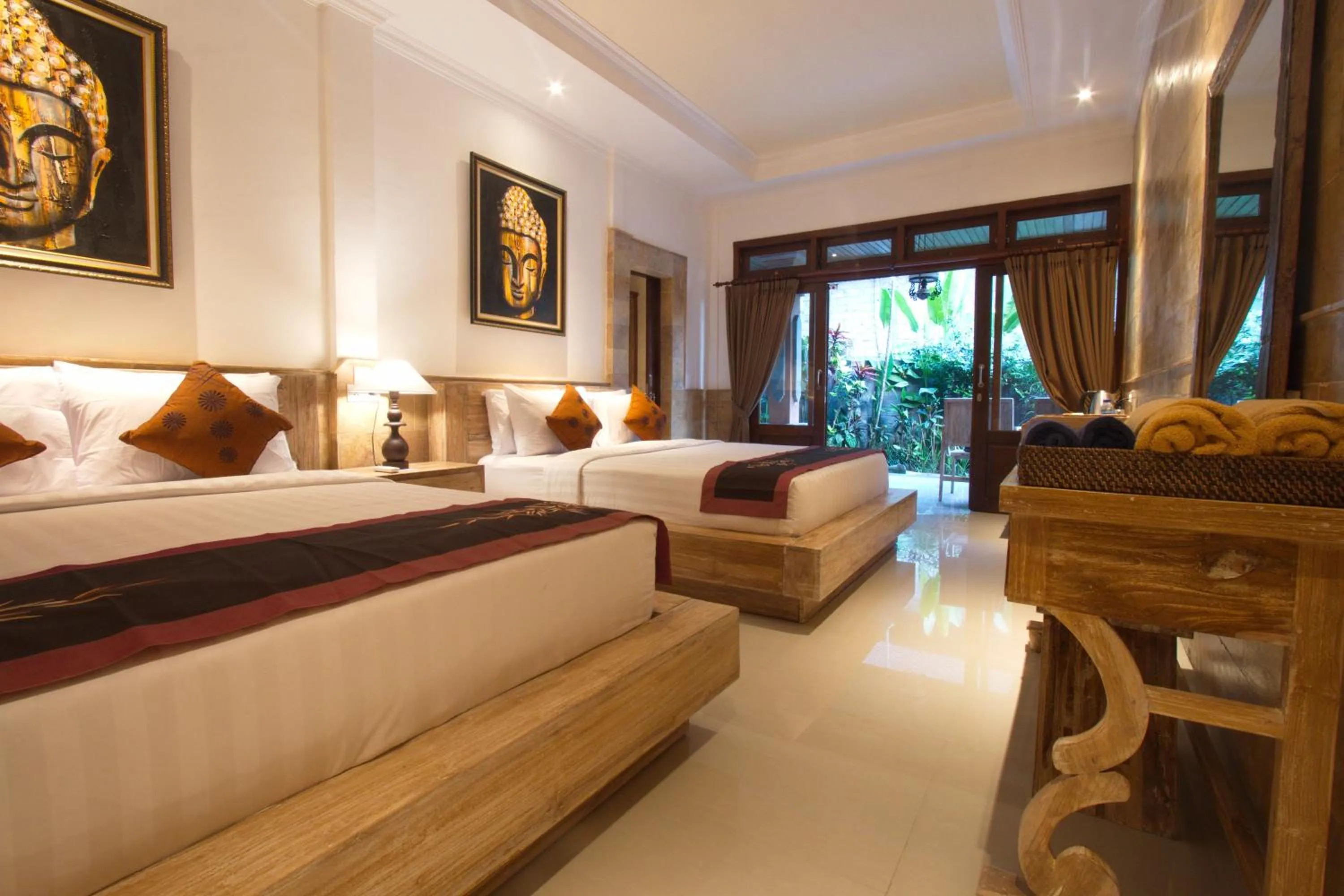 Bathroom, Bed in Ubud Terrace