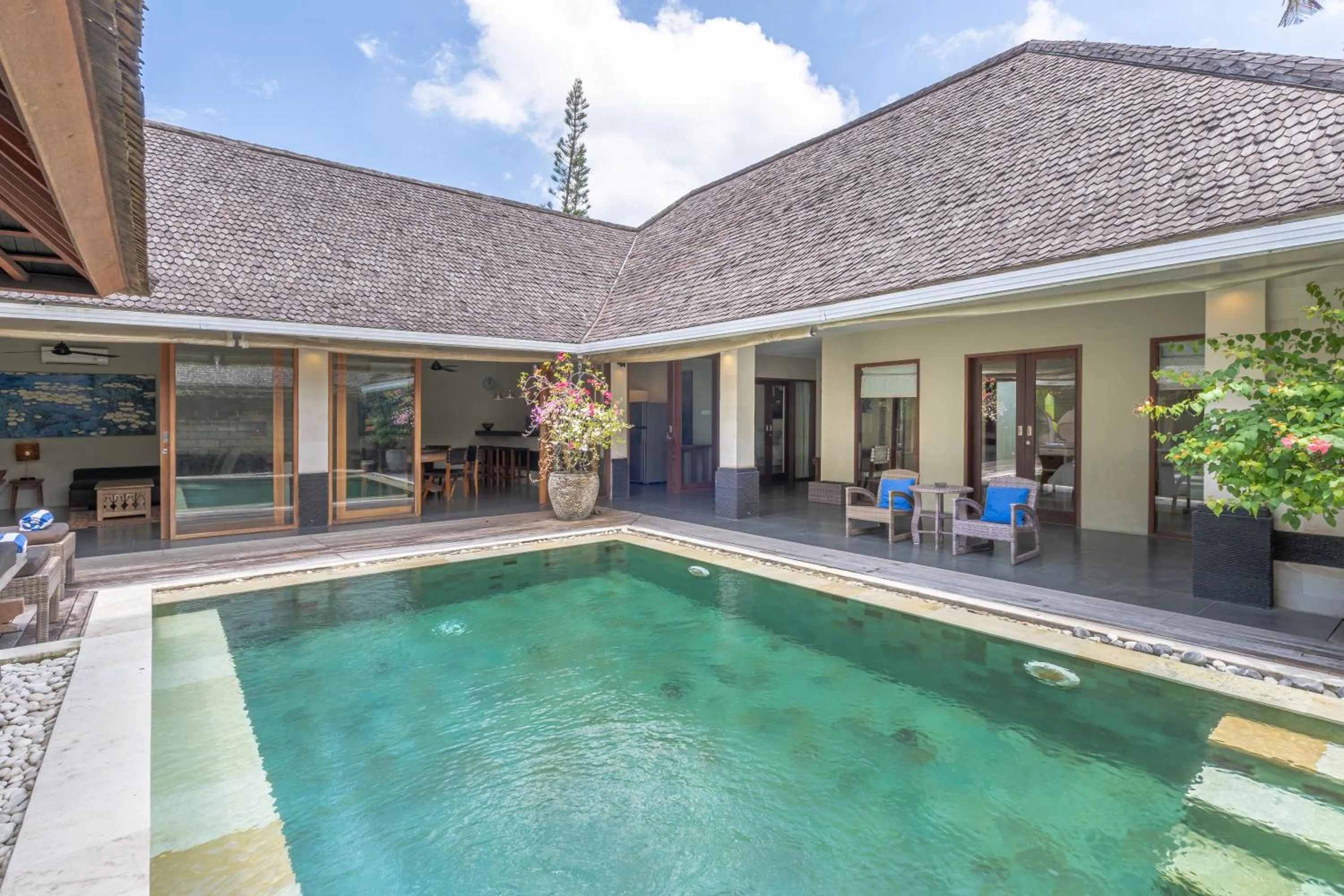 Pool view in Anyar Estate