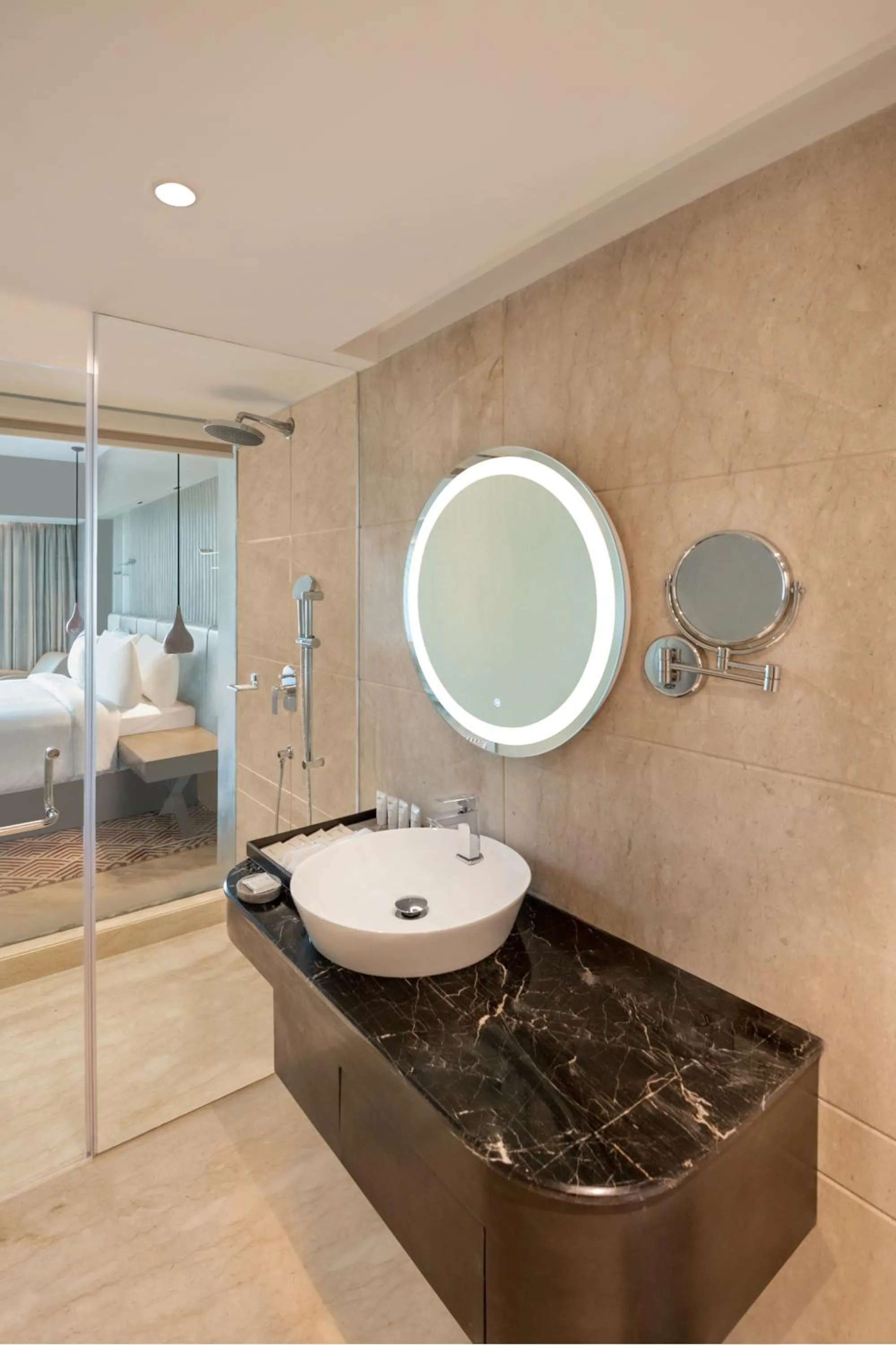 Bathroom, Bed in Radisson Hotel Sector 29 Gurugram
