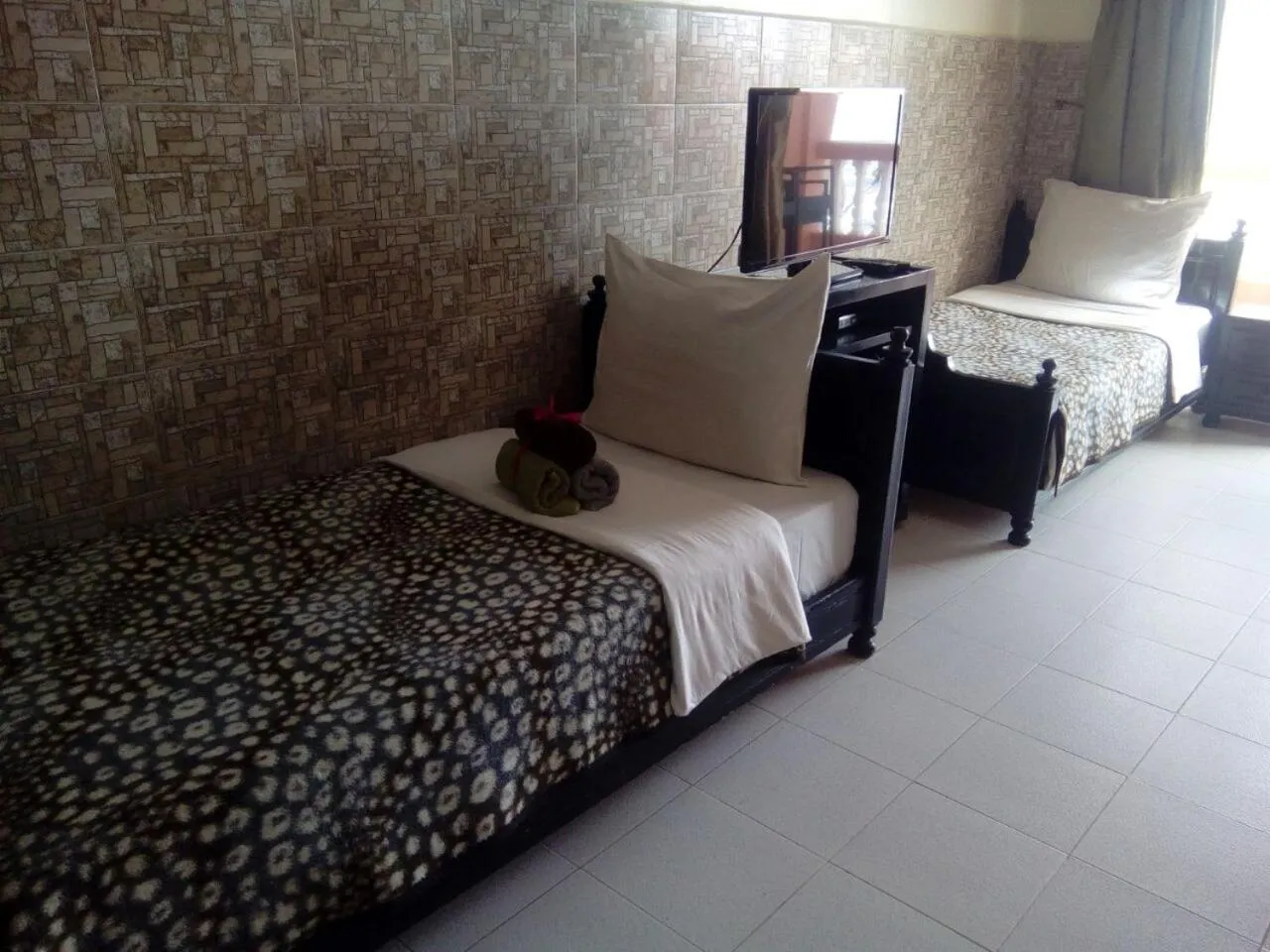 Bed in Beautiful Apartment at the beach of Taghazout