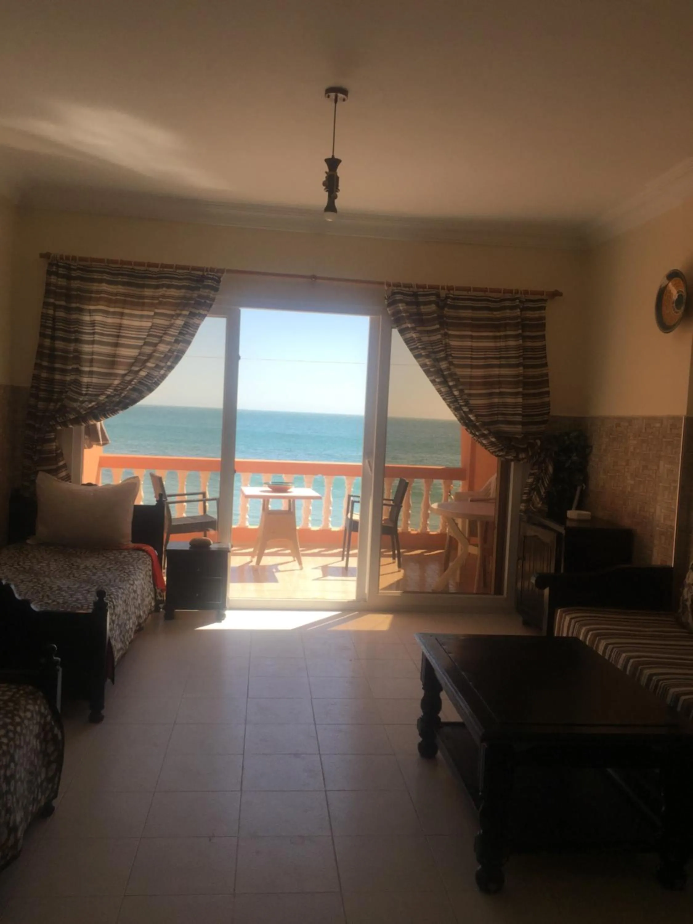 Bed in Beautiful Apartment at the beach of Taghazout