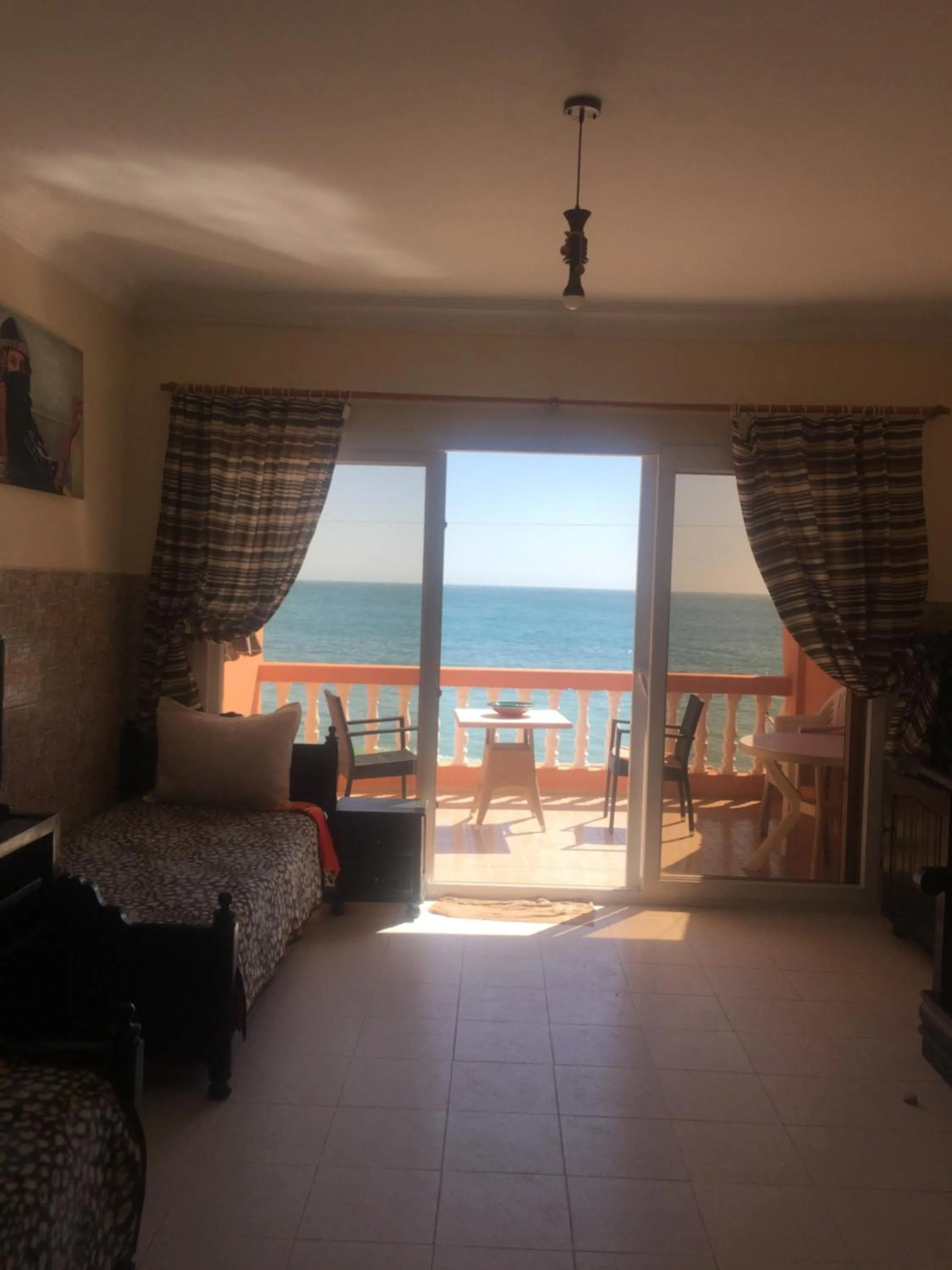 Bed in Beautiful Apartment at the beach of Taghazout