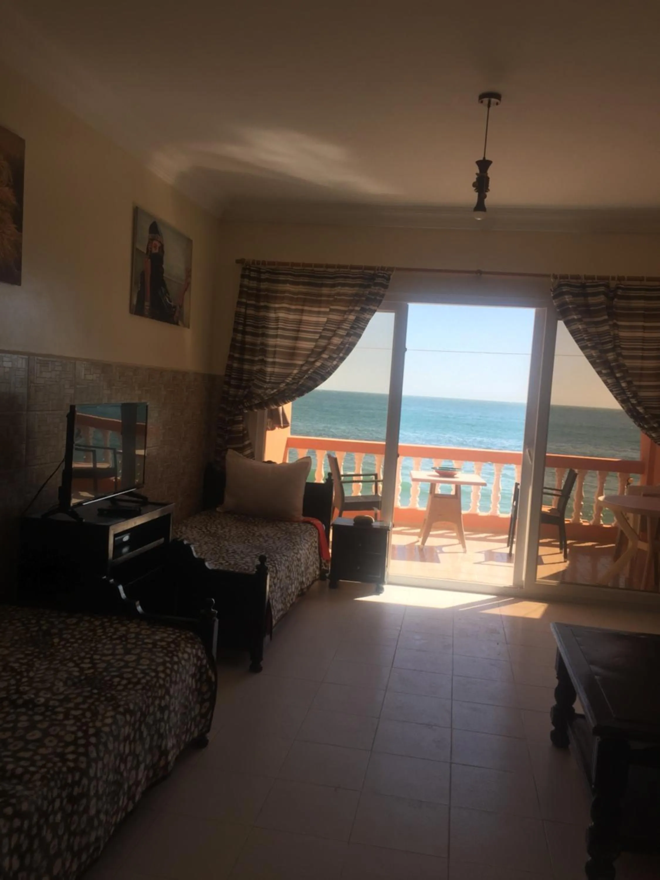 Bed in Beautiful Apartment at the beach of Taghazout