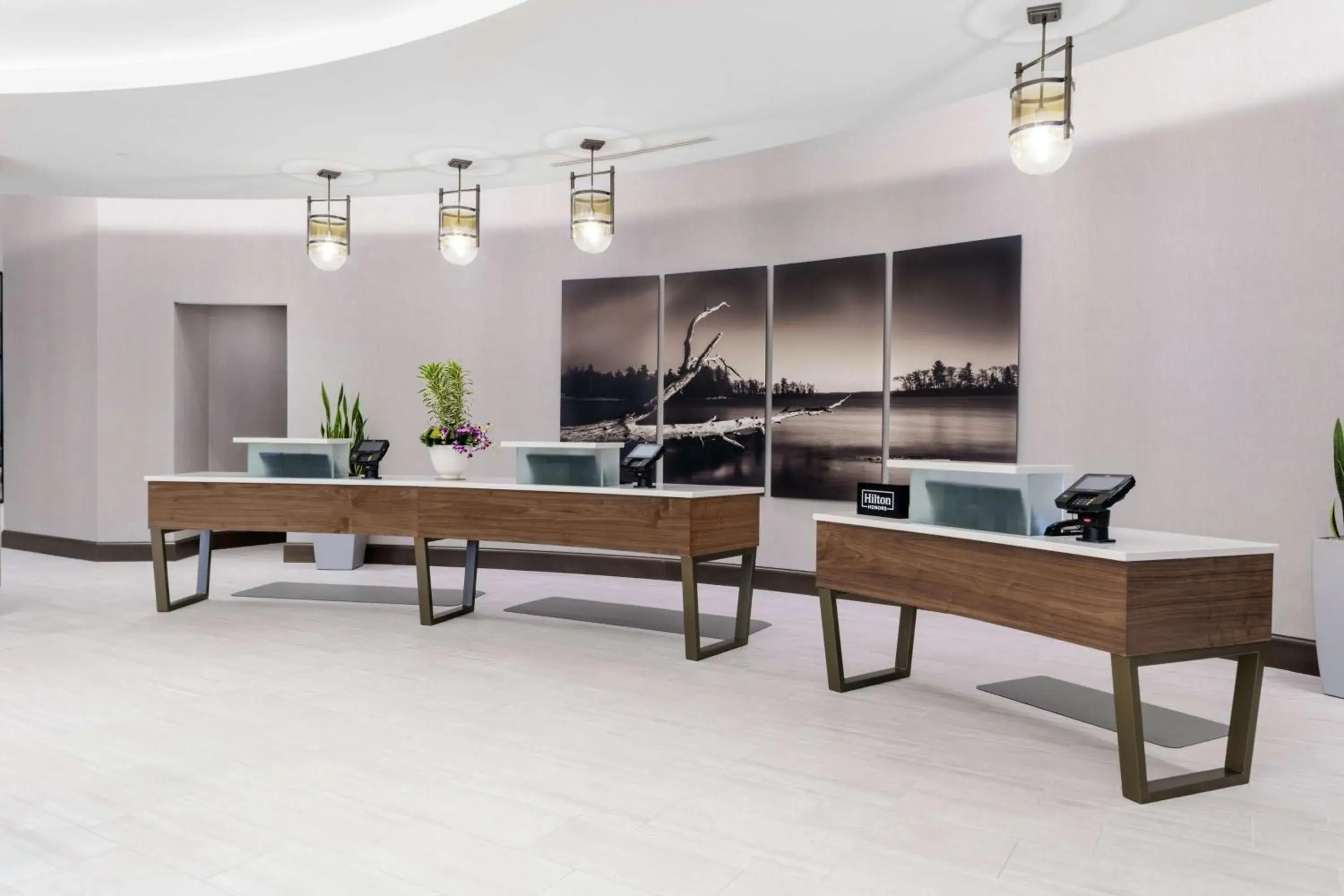 Lobby or reception in Embassy Suites By Hilton Grand Rapids Downtown Lobby or reception in Embassy Suites By Hilton Grand Rapids Downtown