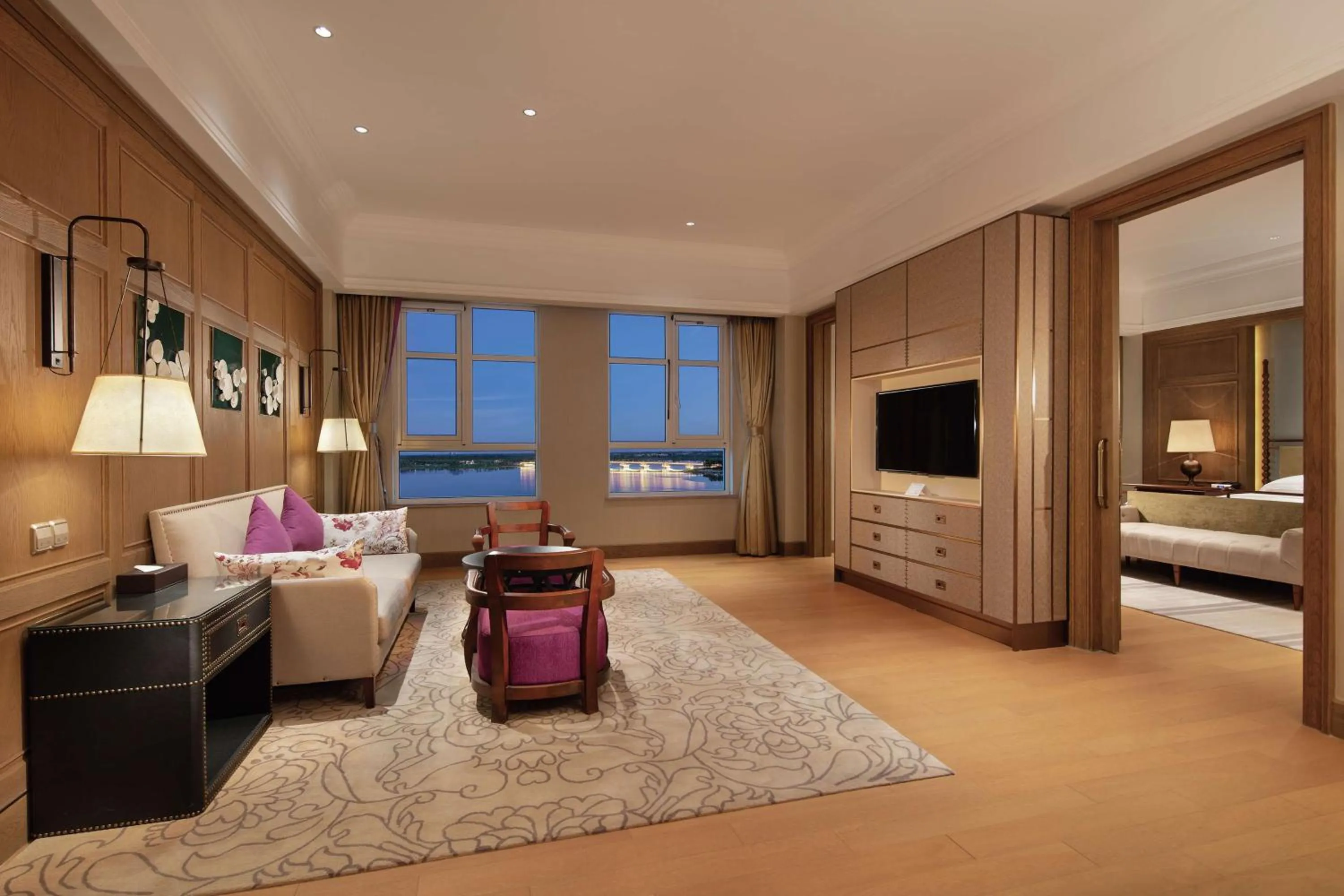 Living room, Bed in Hilton Wenan