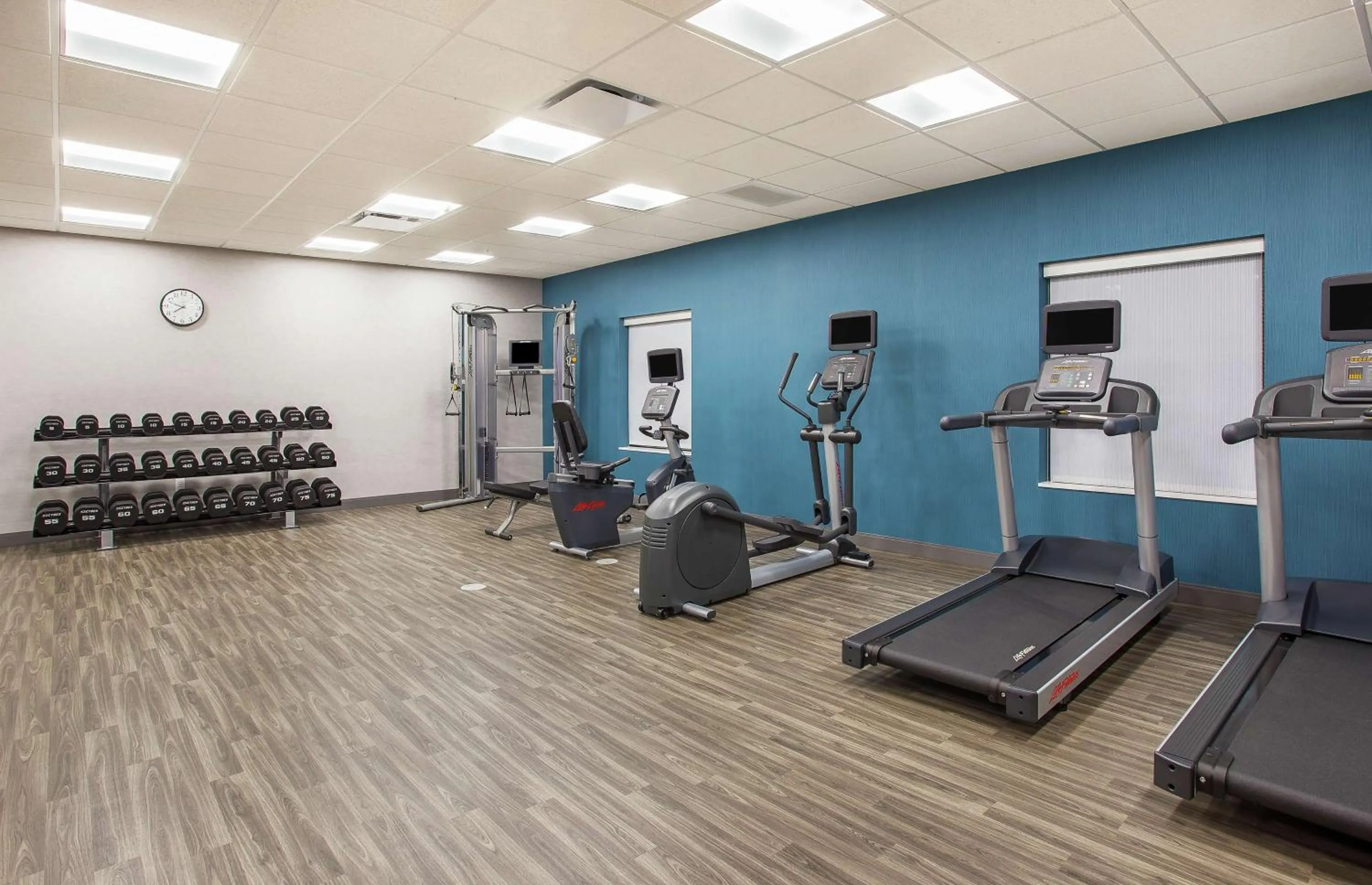 Fitness centre/facilities in Hampton Inn Simpsonville