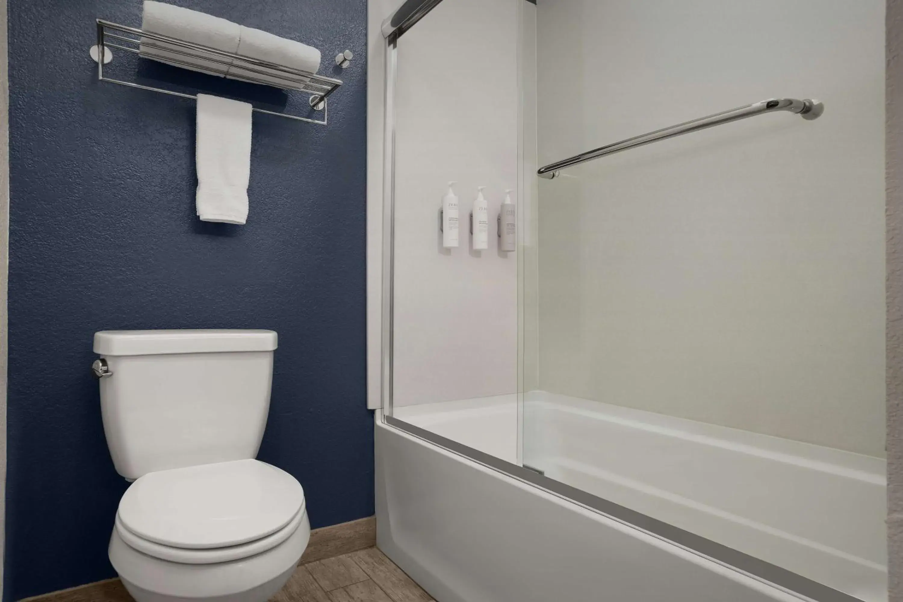 Bathroom in Spark by Hilton San Jose Airport Bathroom in Spark by Hilton San Jose Airport