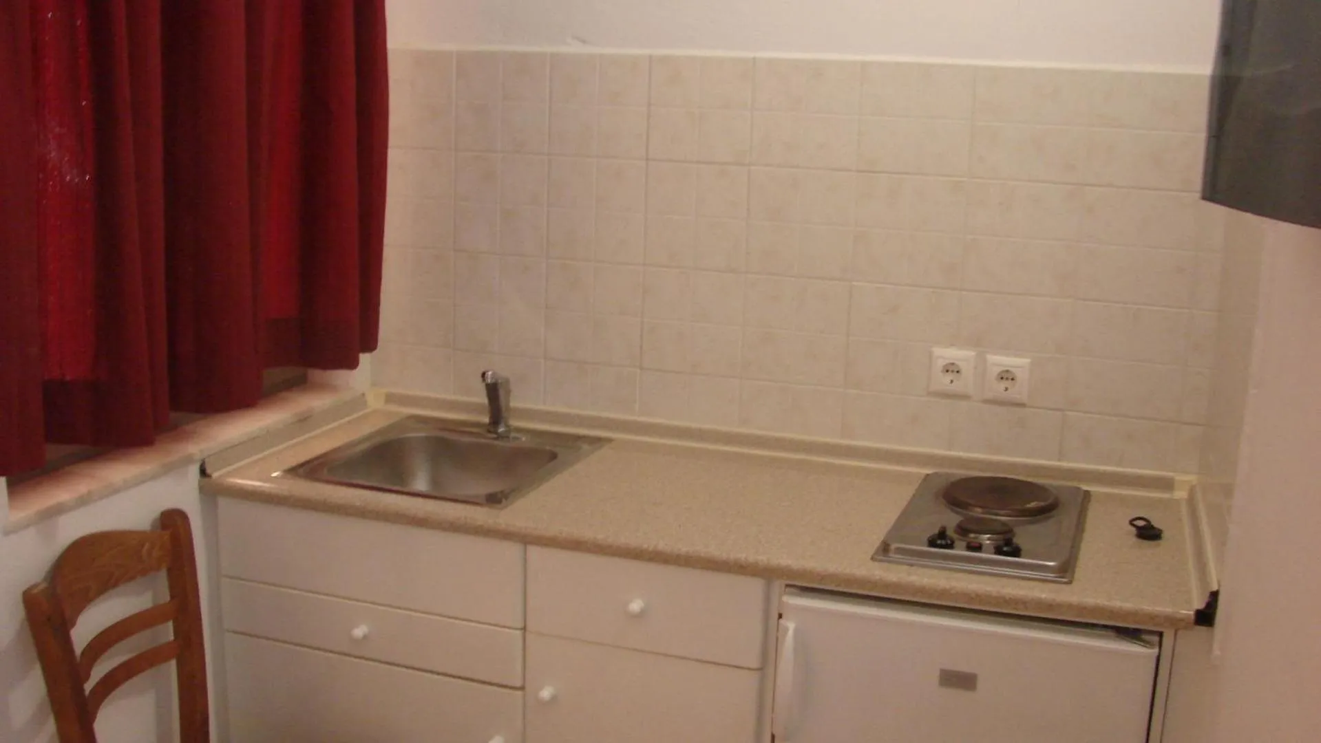 Kitchen or kitchenette in Apostolis studios Pefki Lindos Rhodes