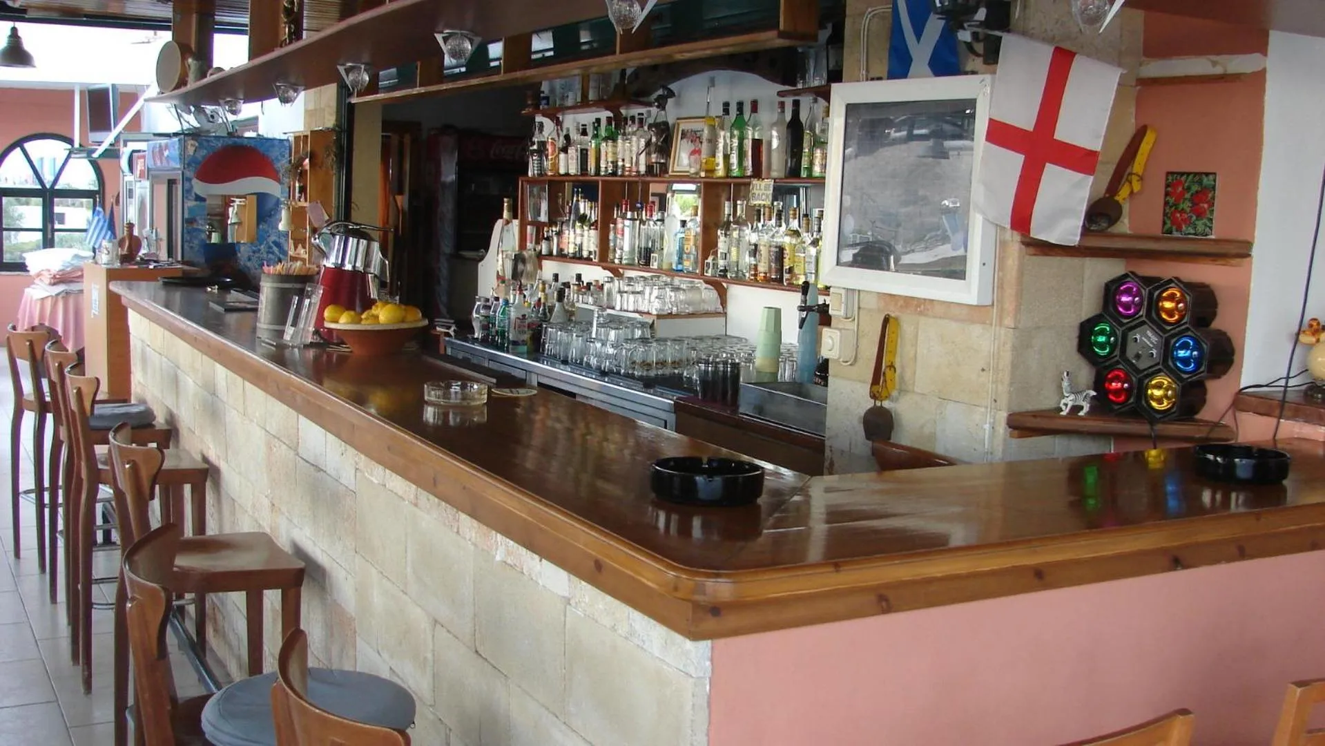 Lounge or bar in Apostolis studios Pefki Lindos Rhodes