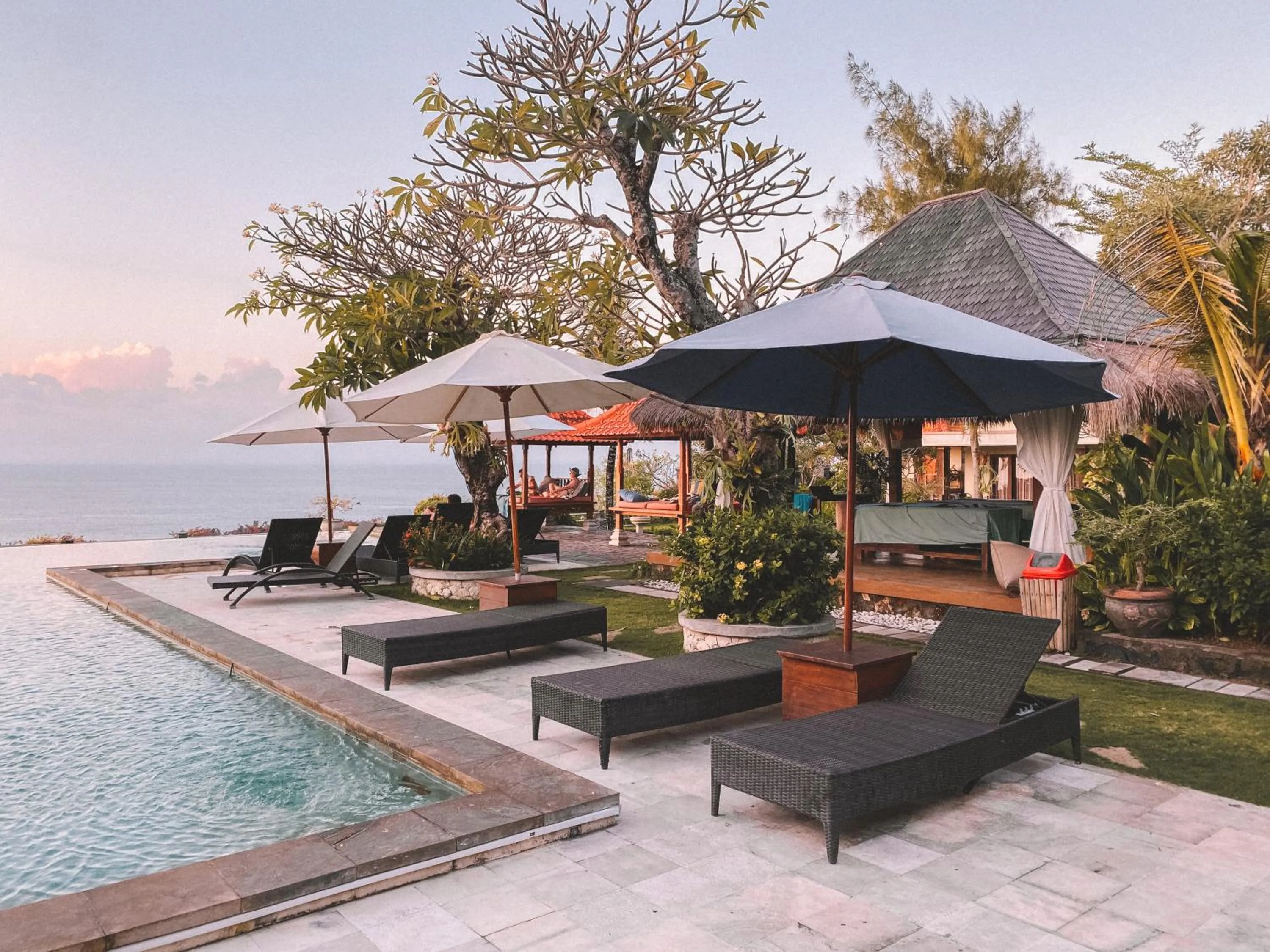 Garden view in Uluwatu Cottages