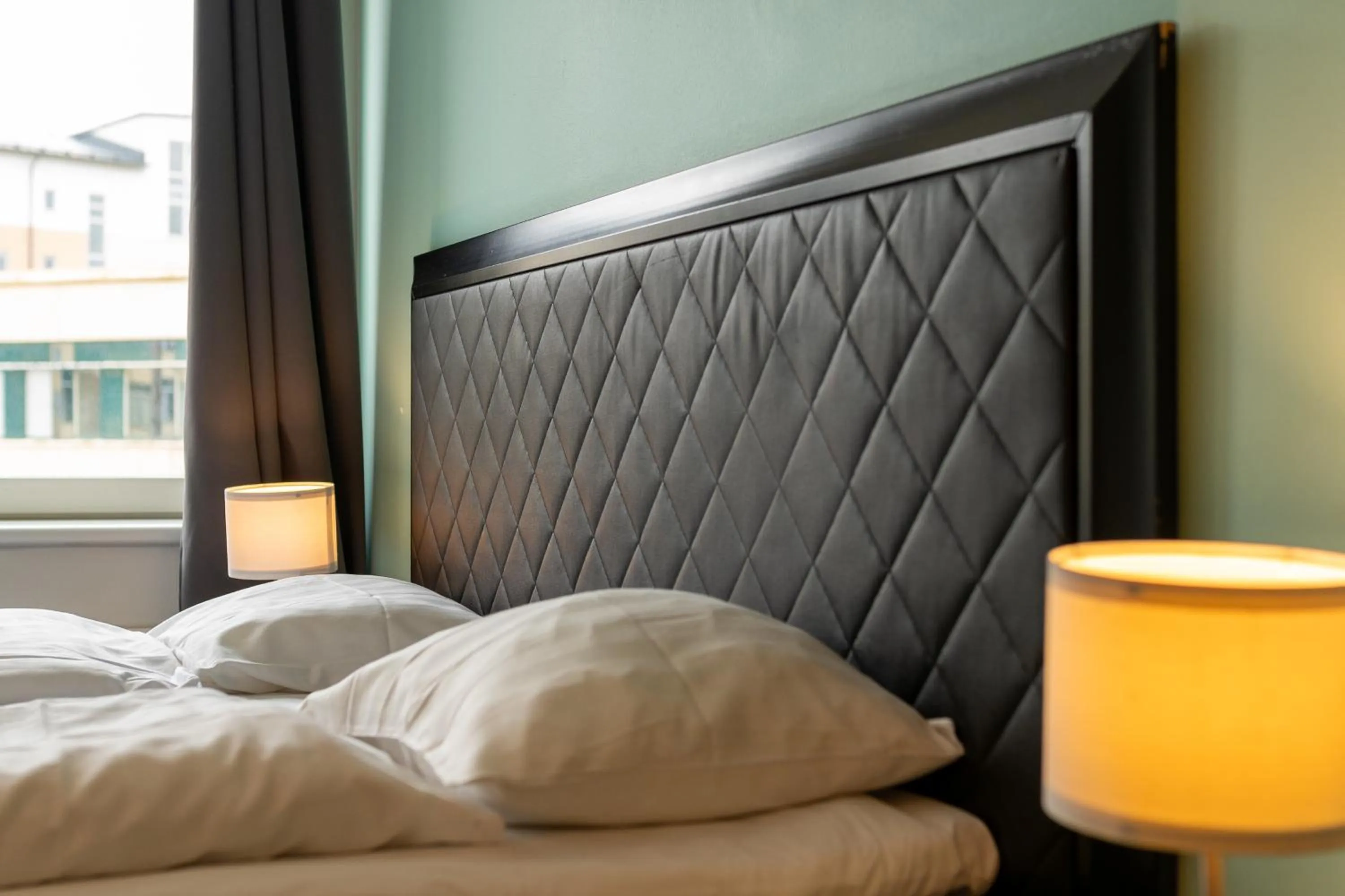 Bed in Stockholm Hotel Apartments Sollentuna