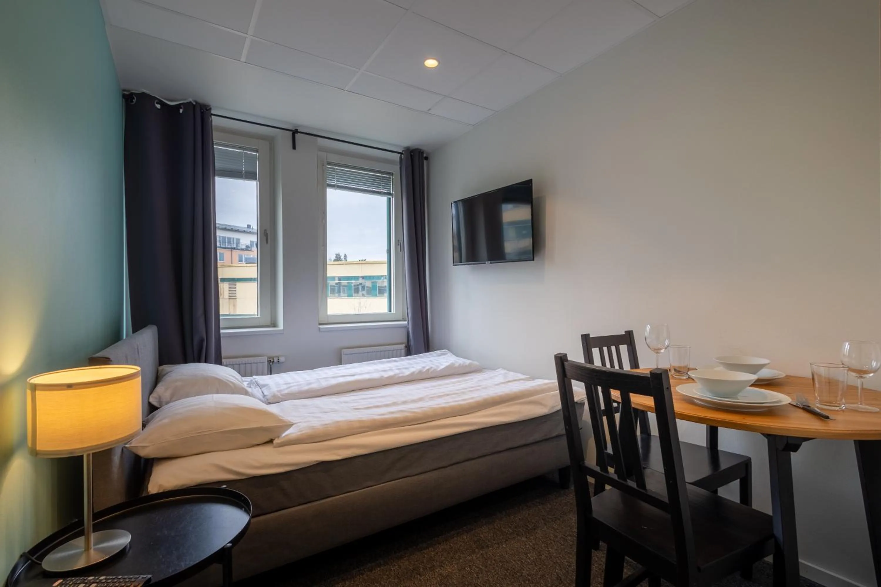 Bedroom in Stockholm Hotel Apartments Sollentuna