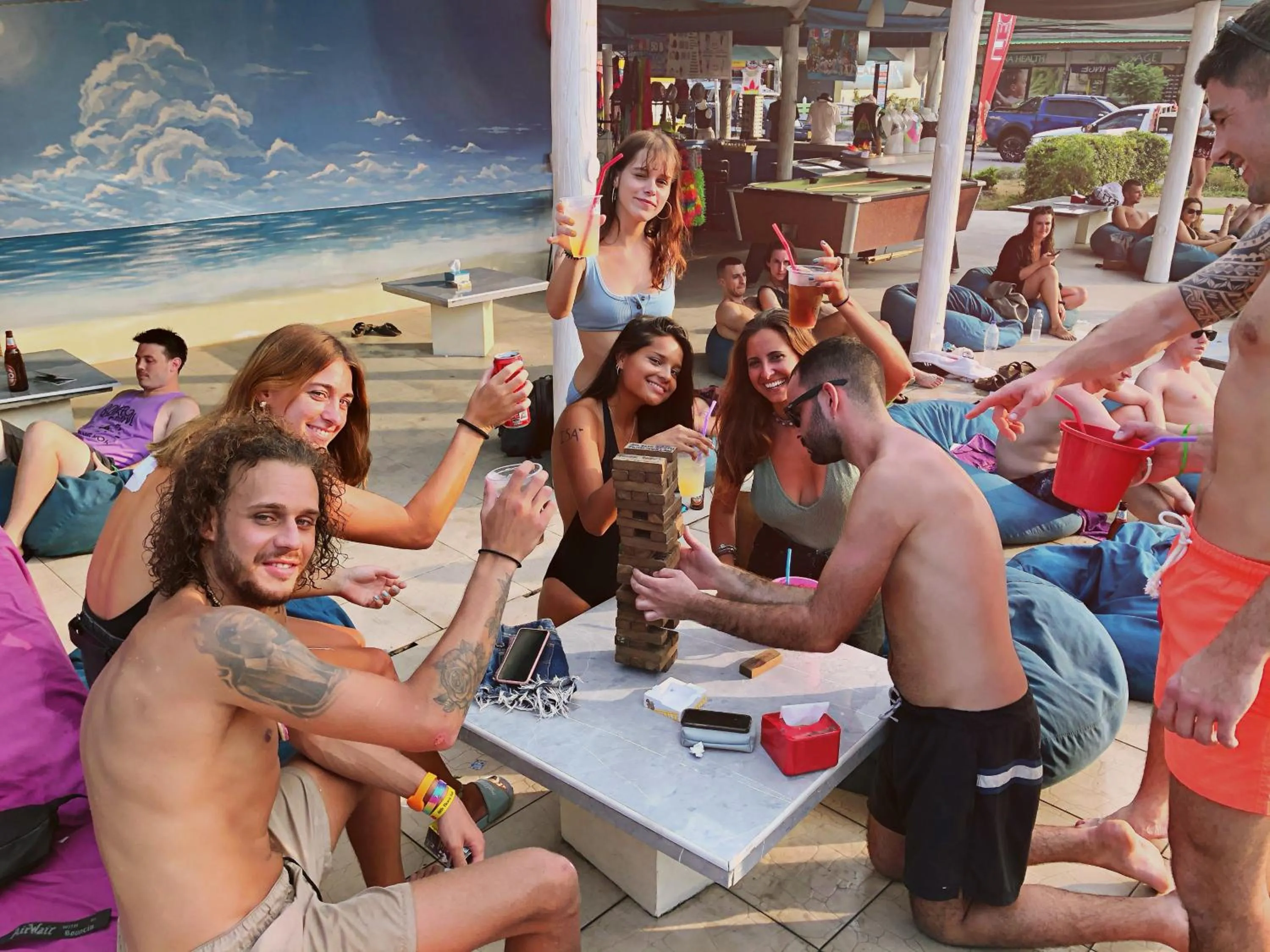 People in Phangan Arena Hostel