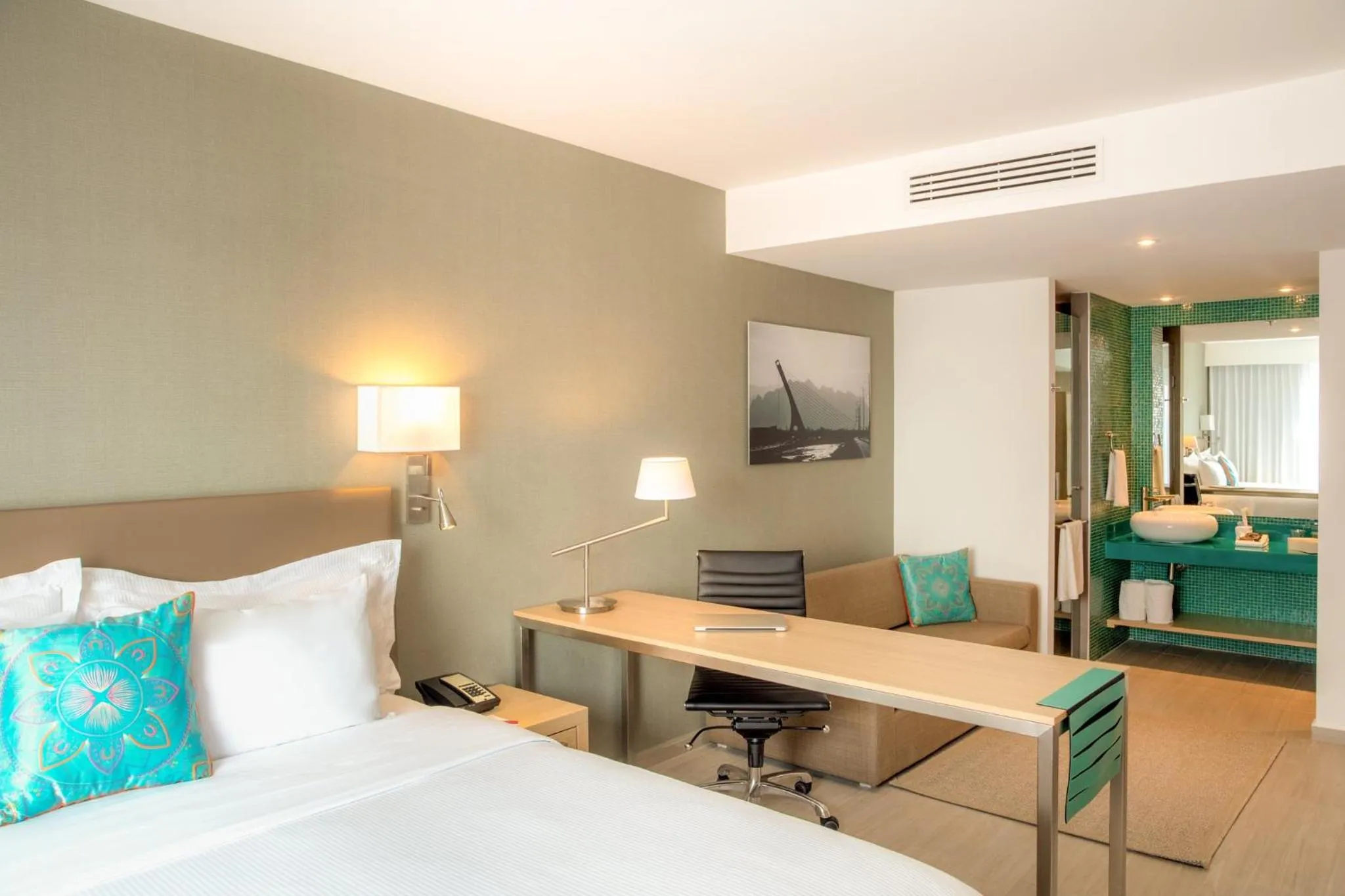 Photo of the whole room, Bed in Fiesta Inn Monterrey la Fe