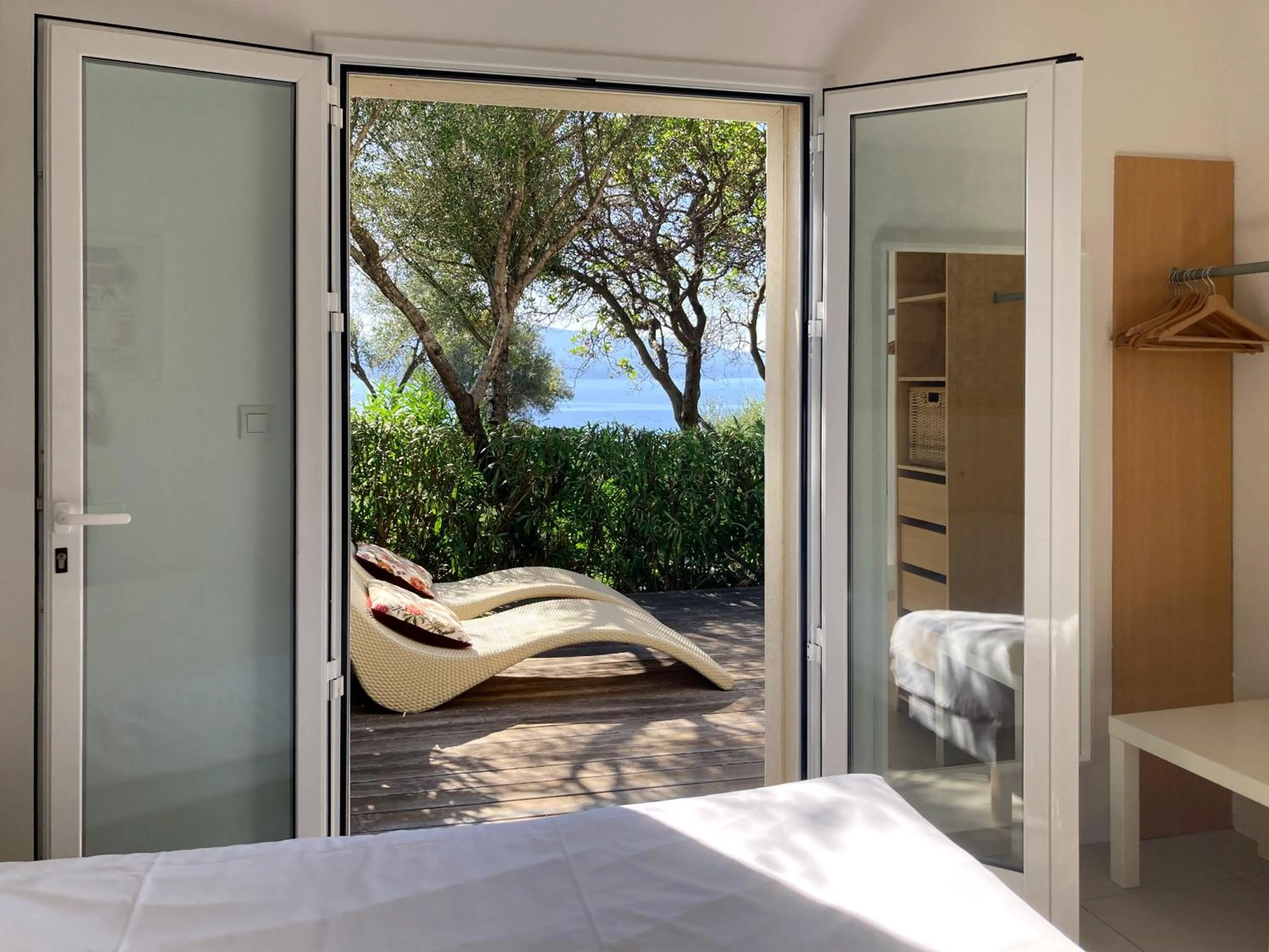 Patio, Bed in Résidence Ogliastrello