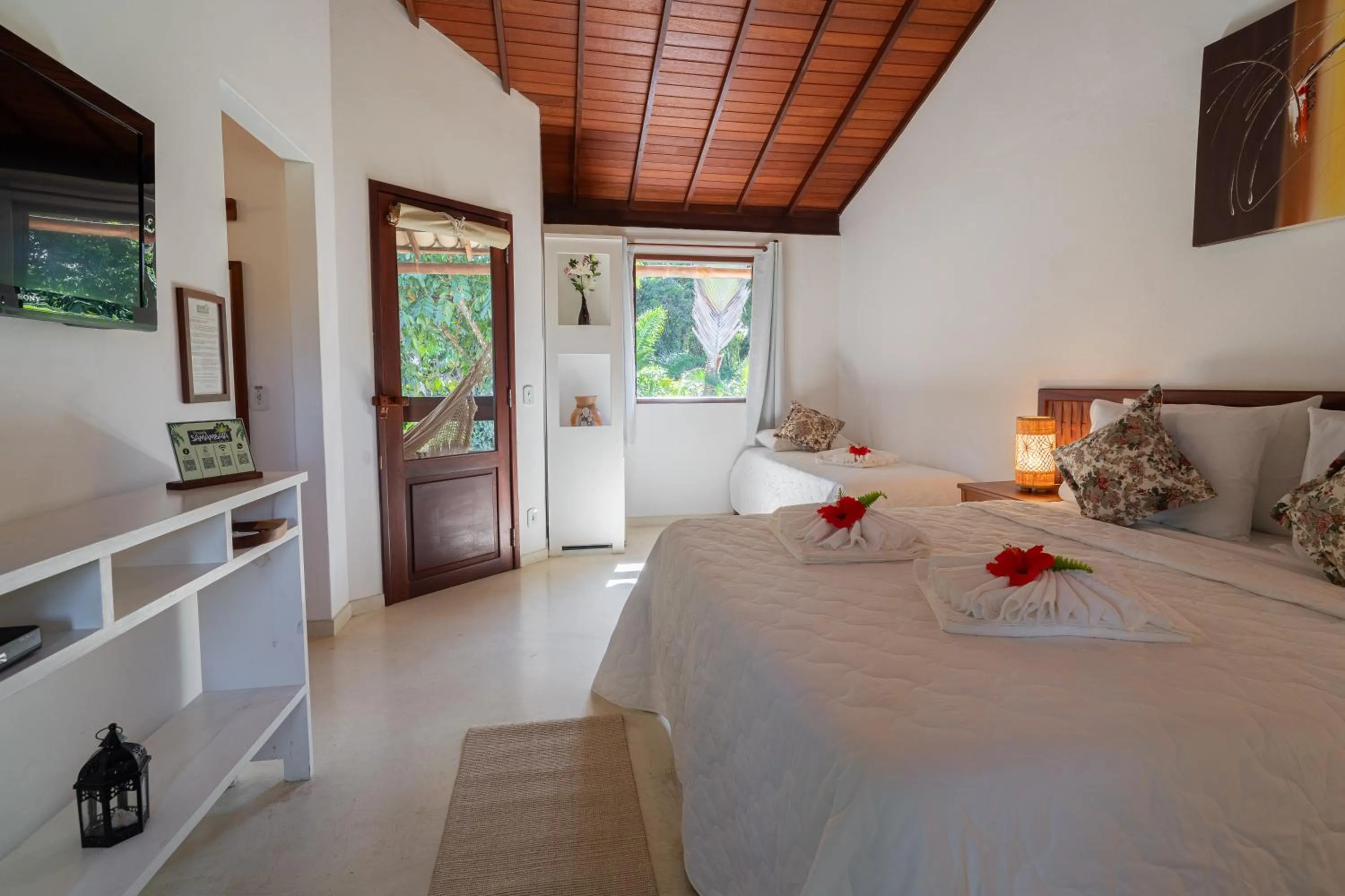 Bedroom, Bed in Pousada Samambaia