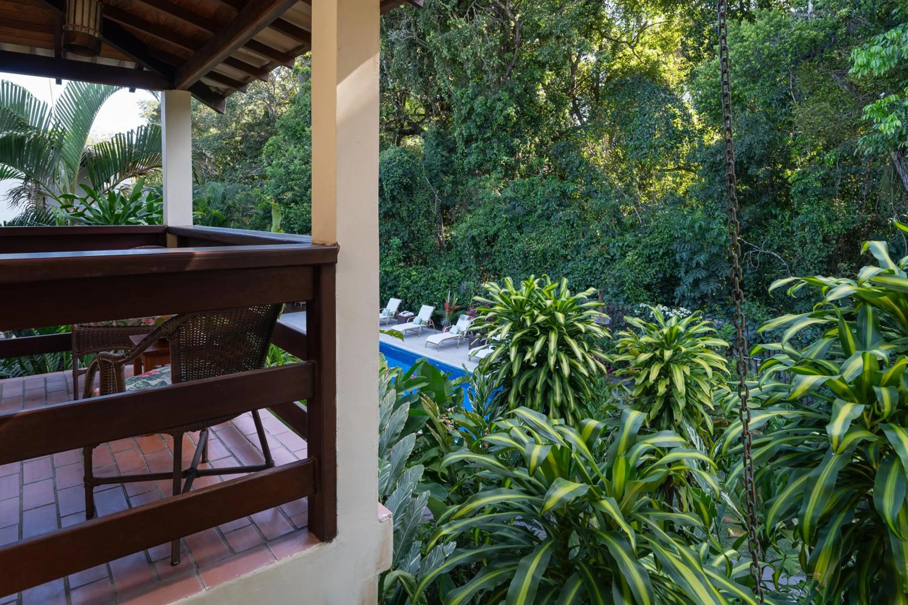 Balcony/Terrace in Pousada Samambaia