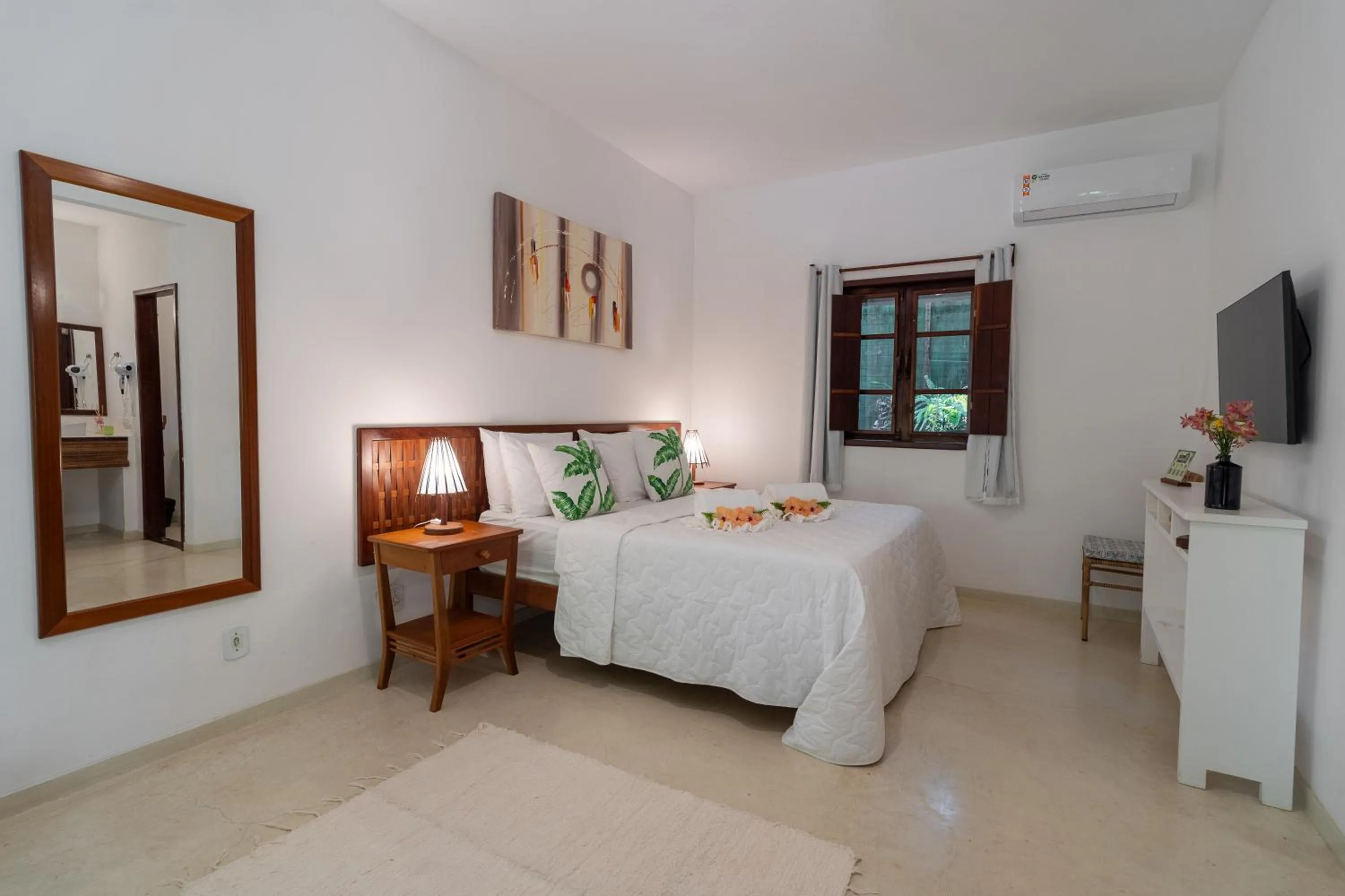 Bed in Pousada Samambaia