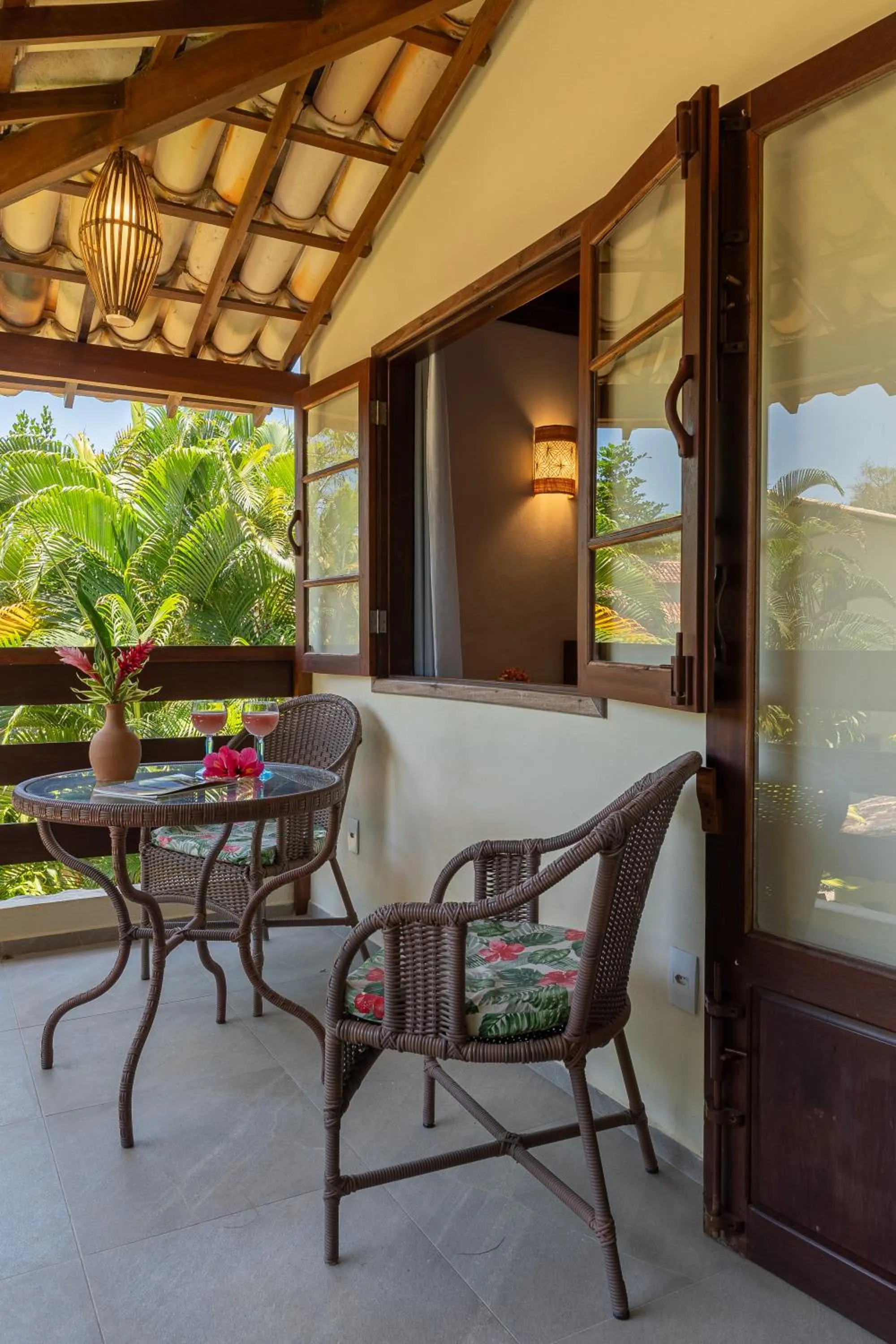 Balcony/Terrace in Pousada Samambaia