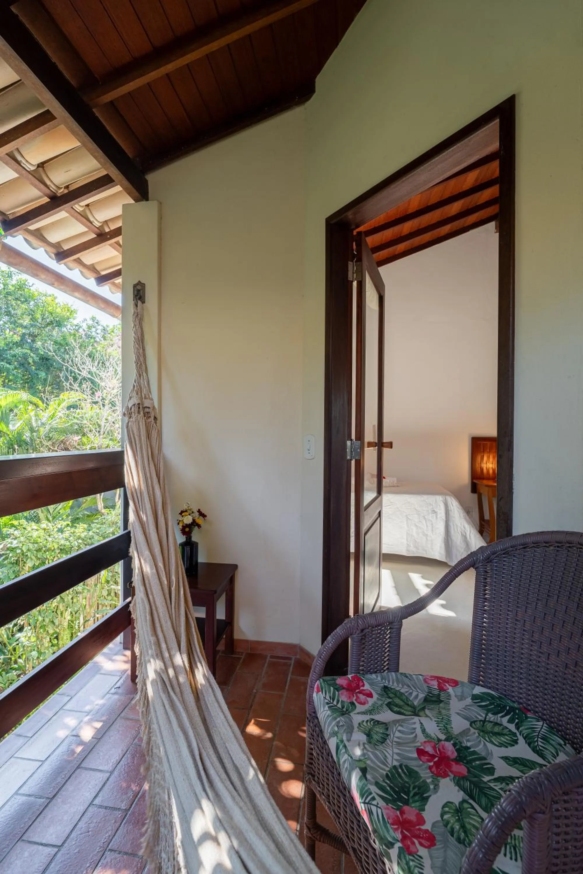 Balcony/Terrace in Pousada Samambaia