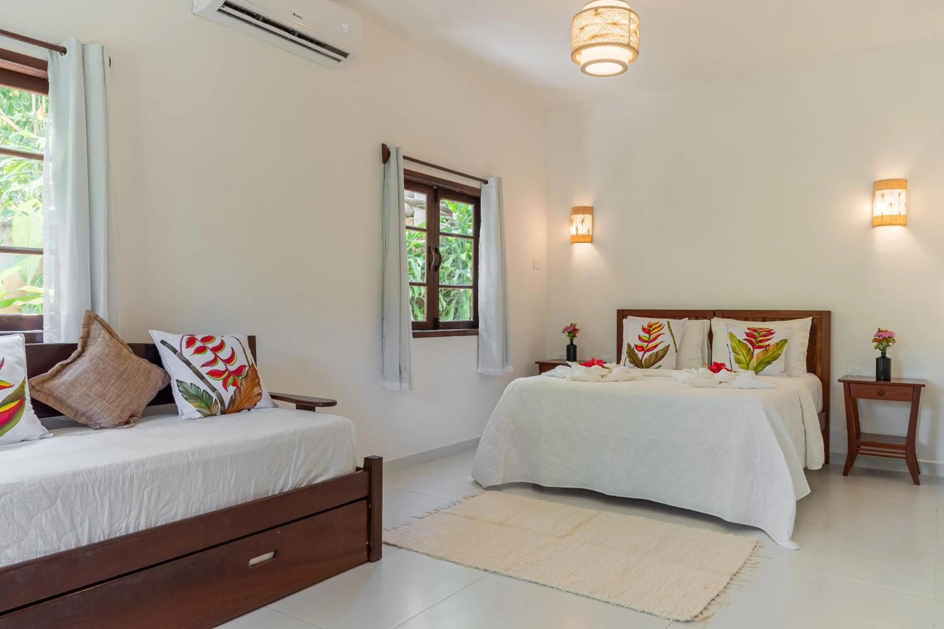 Bed in Pousada Samambaia