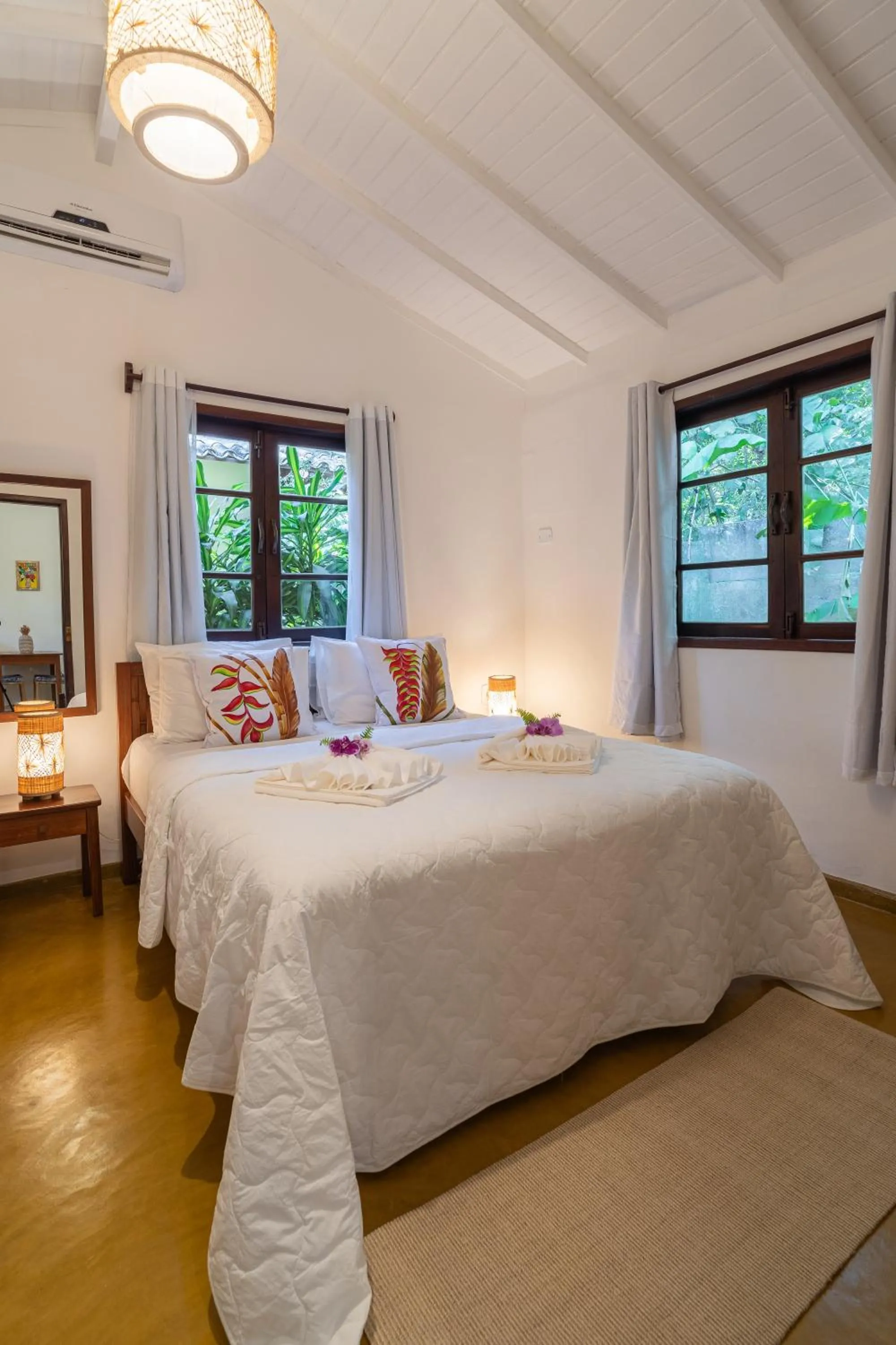 Bed in Pousada Samambaia