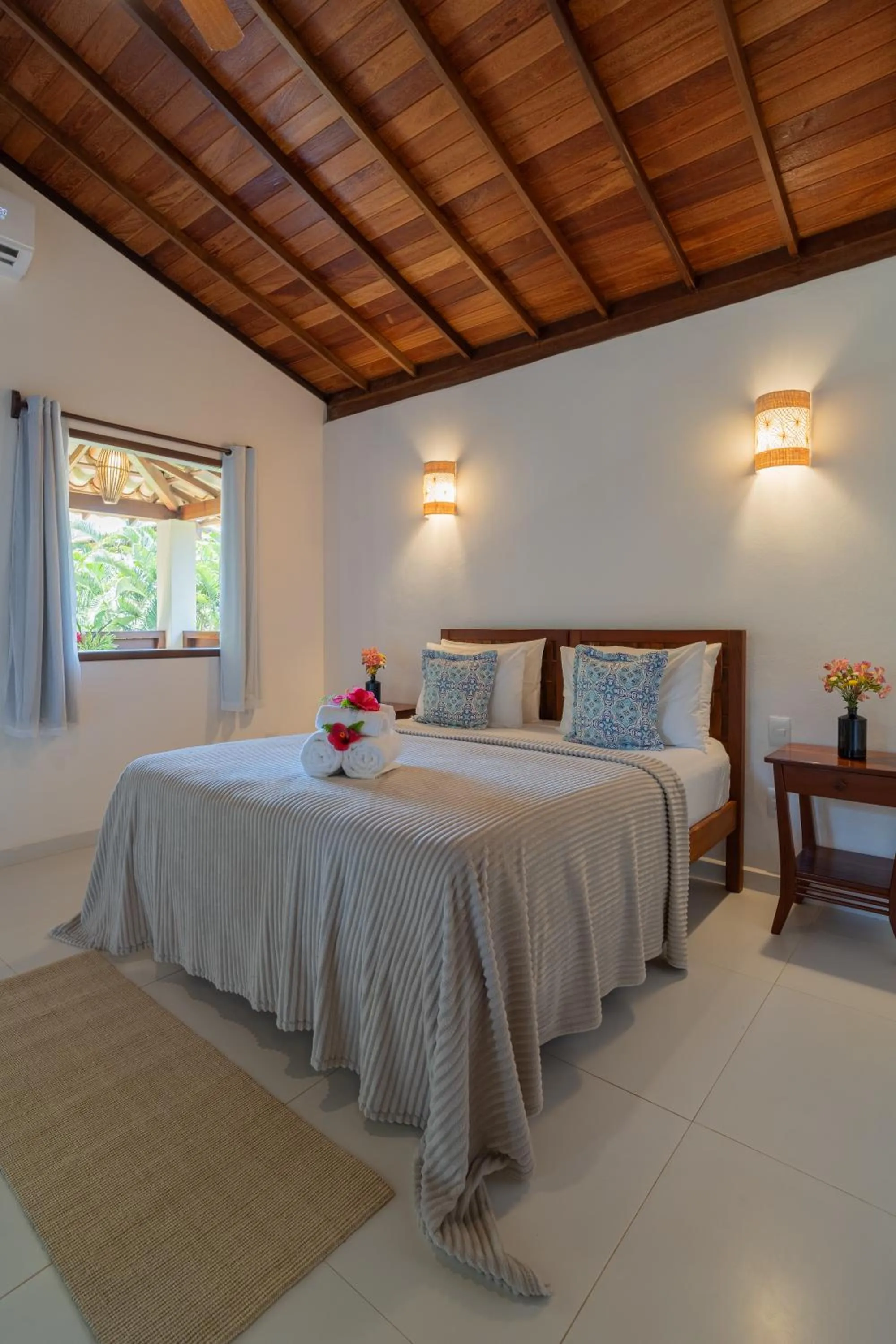 Bed in Pousada Samambaia