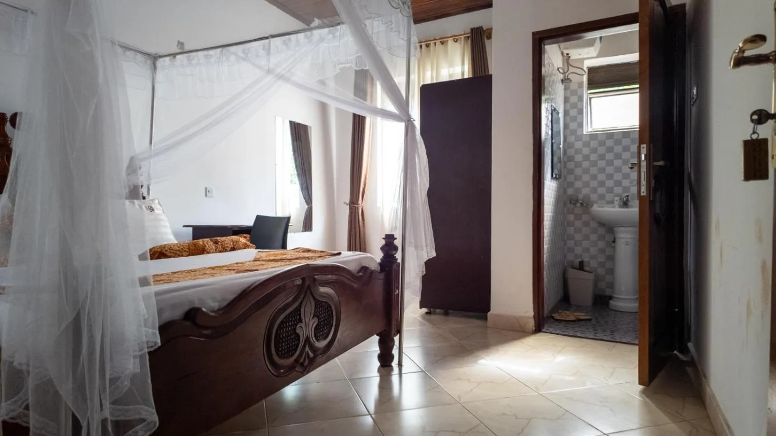 Bed in Riverside Resort Hotel Kabale