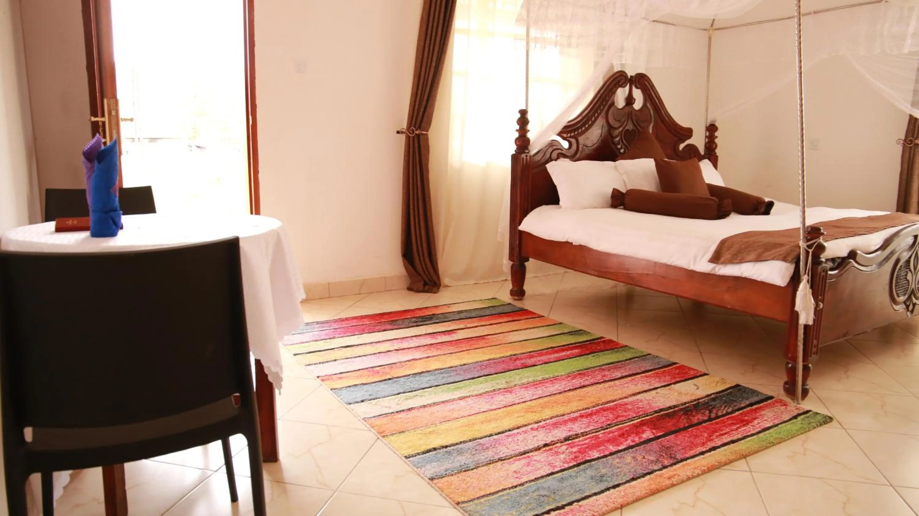 Bed in Riverside Resort Hotel Kabale