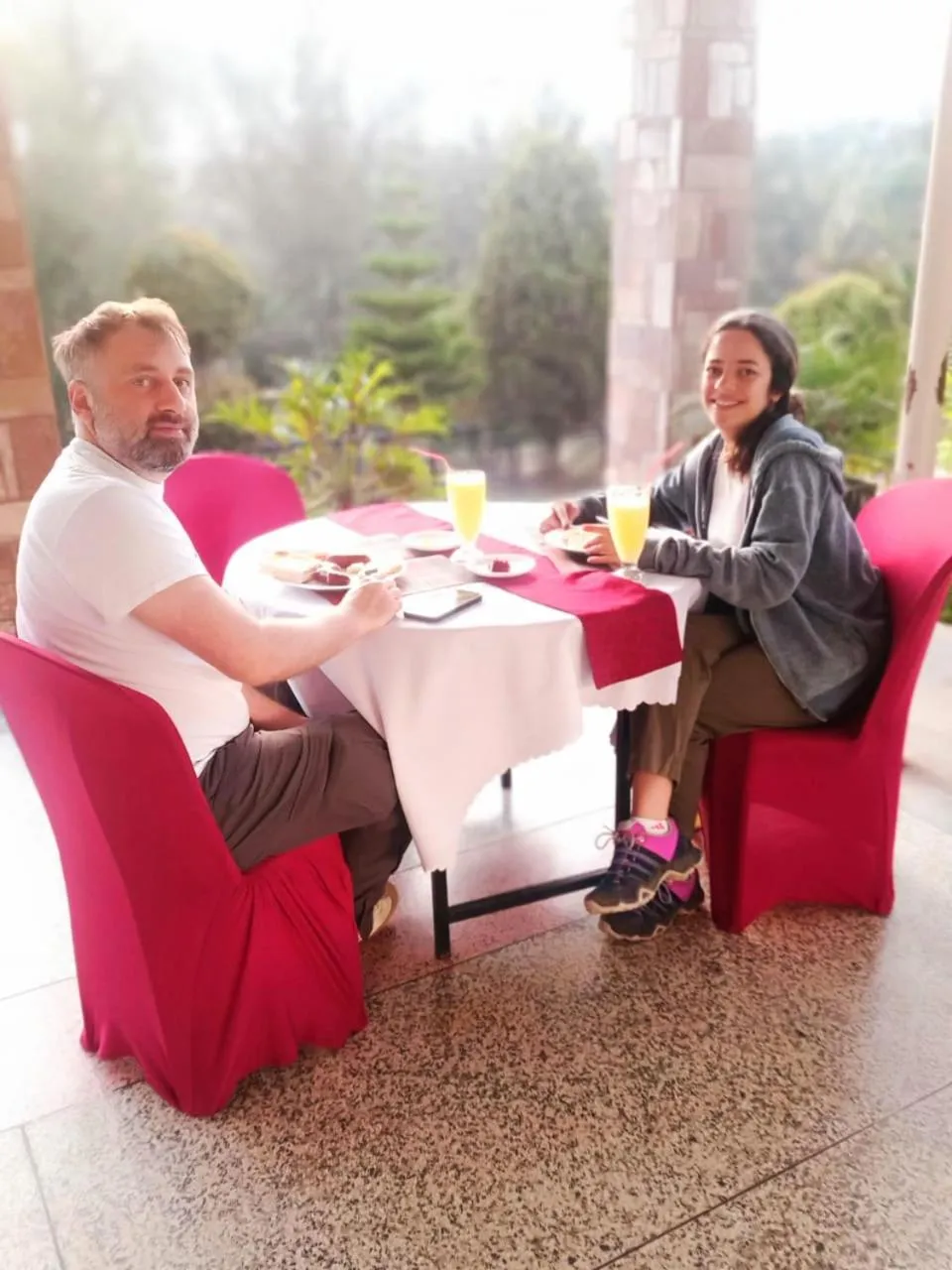 Patio in Riverside Resort Hotel Kabale