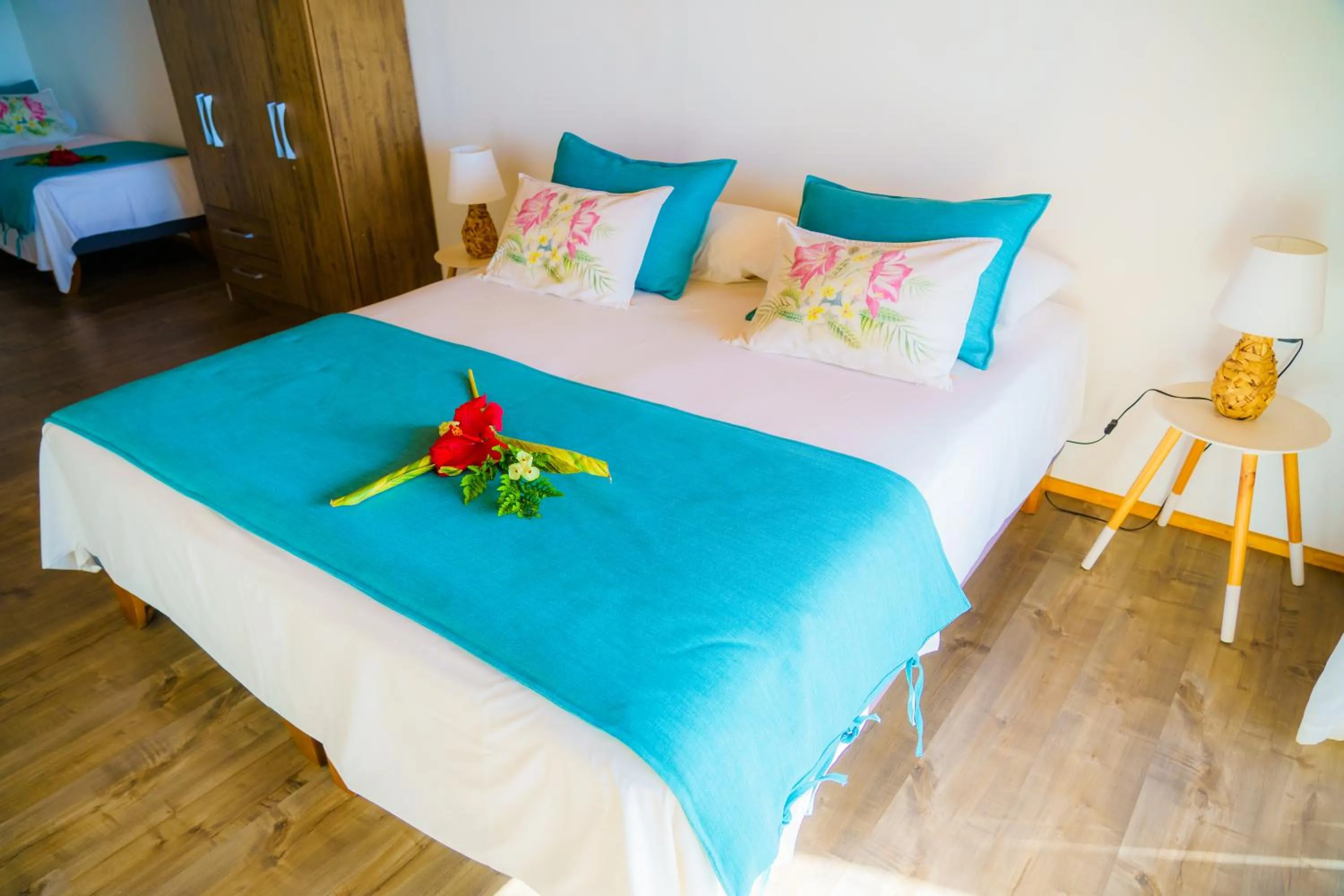Bed in Matariki Sunset Apart Hotel