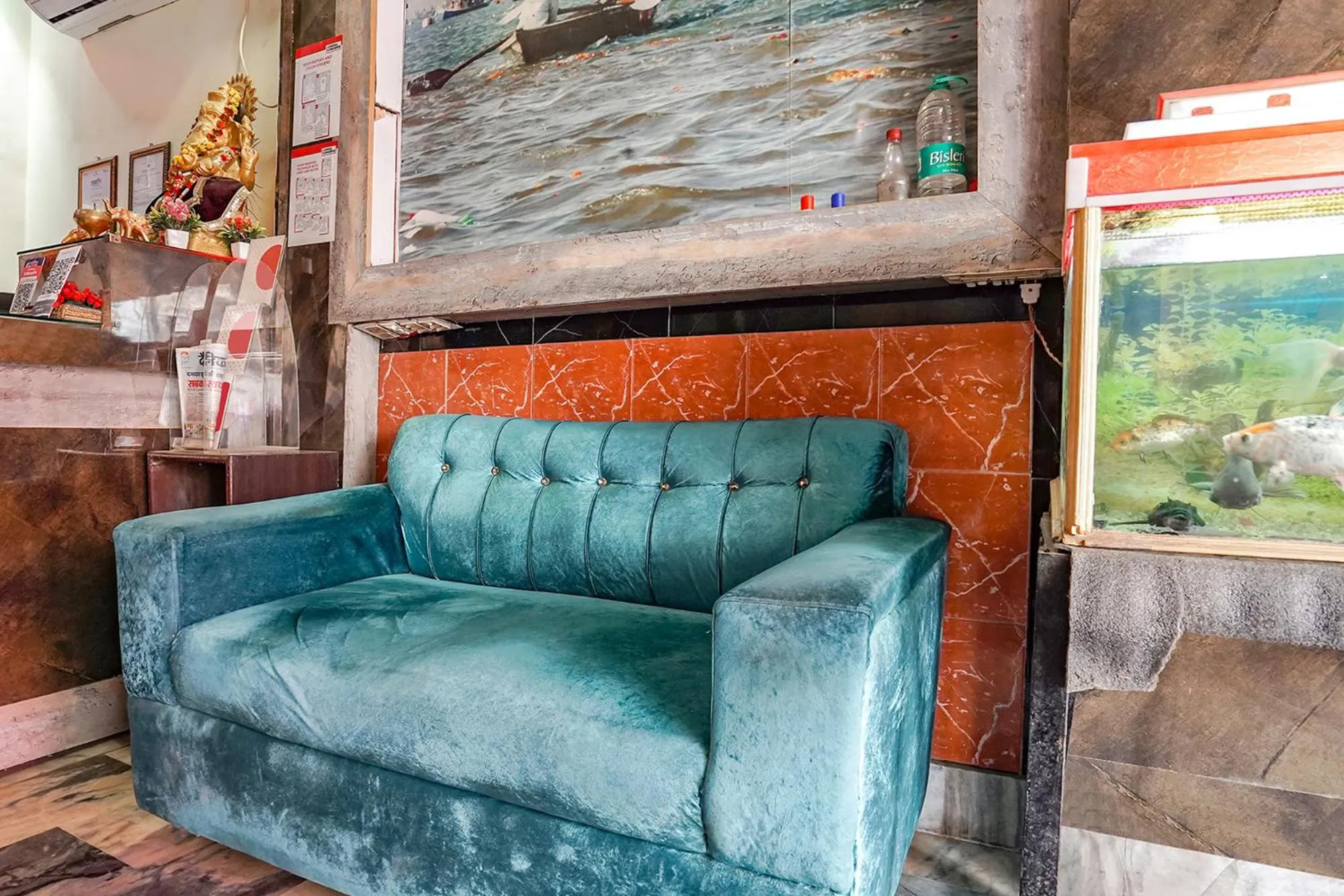 Seating area in FabHotel New Shanti