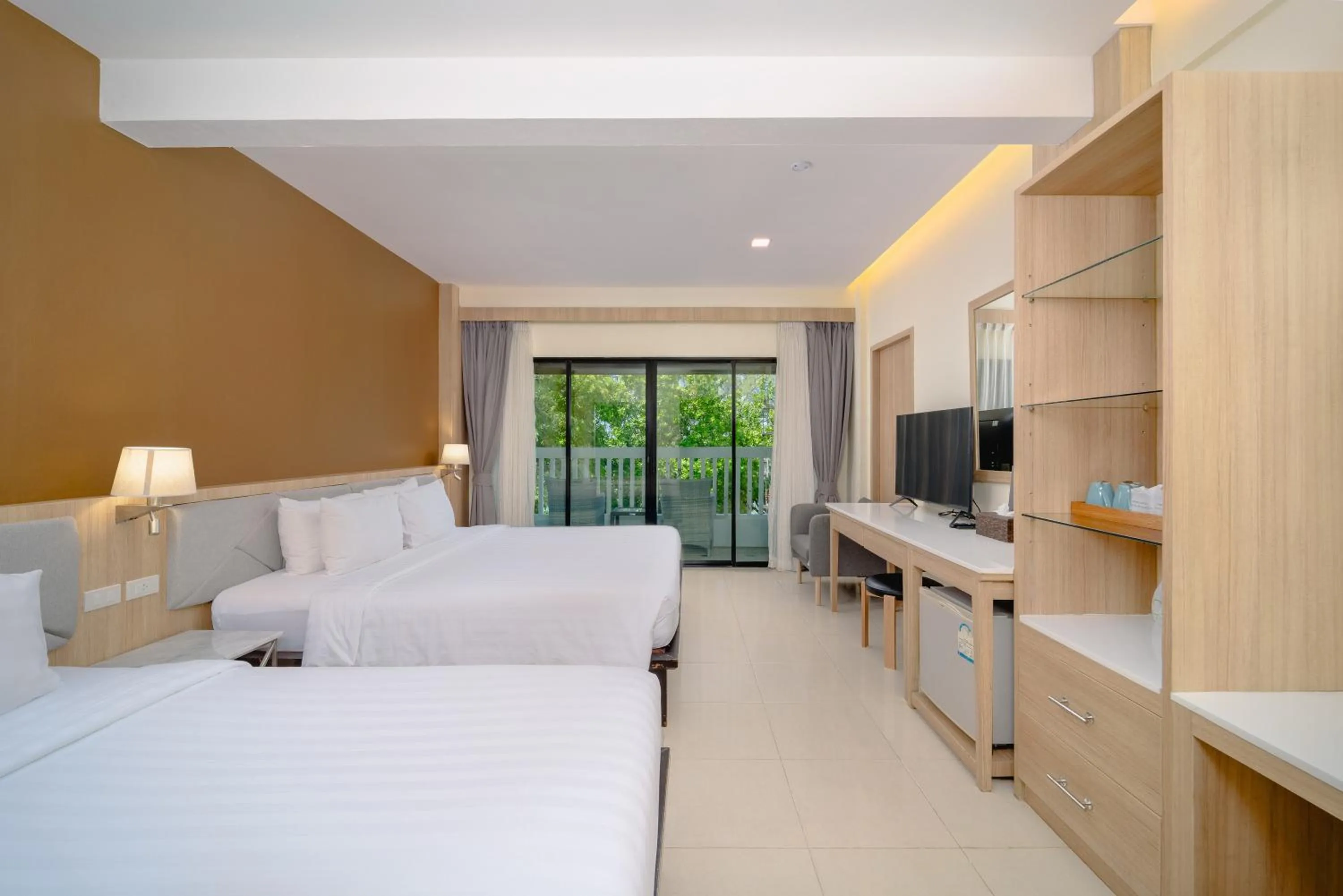 Bed in Aonang Buri Resort