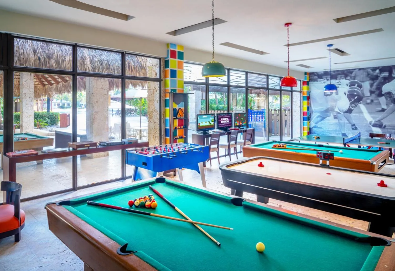Game Room in Hilton La Romana All-Inclusive Family Resort