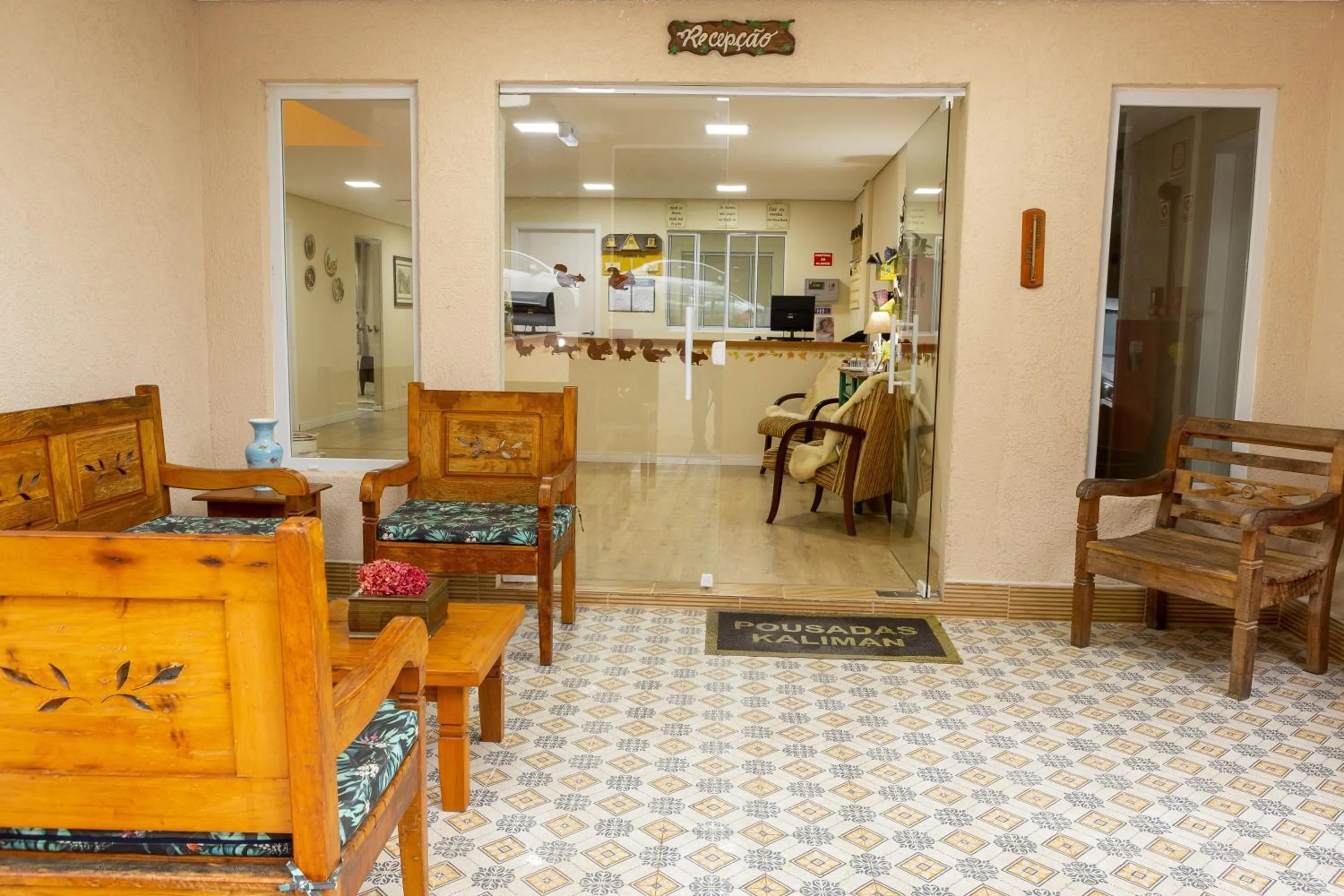 Lobby or reception in Kaliman Pousada Campos do Jordão