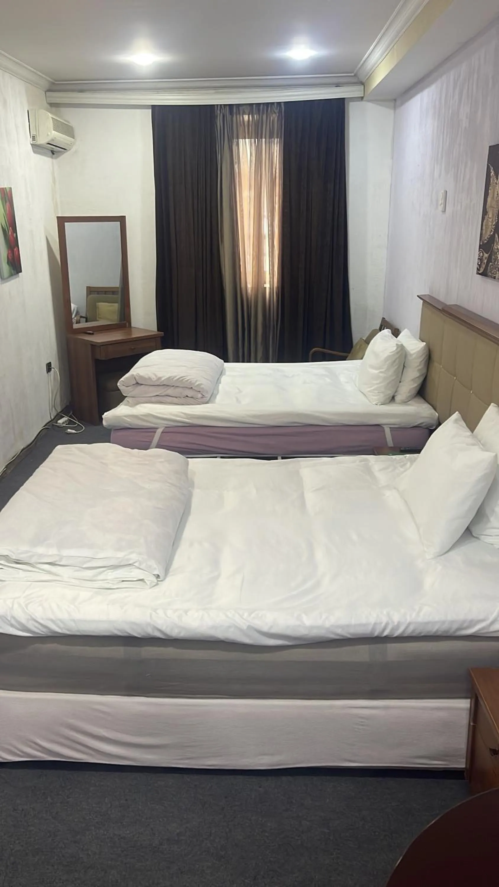 Bed in Abu Arena Hall