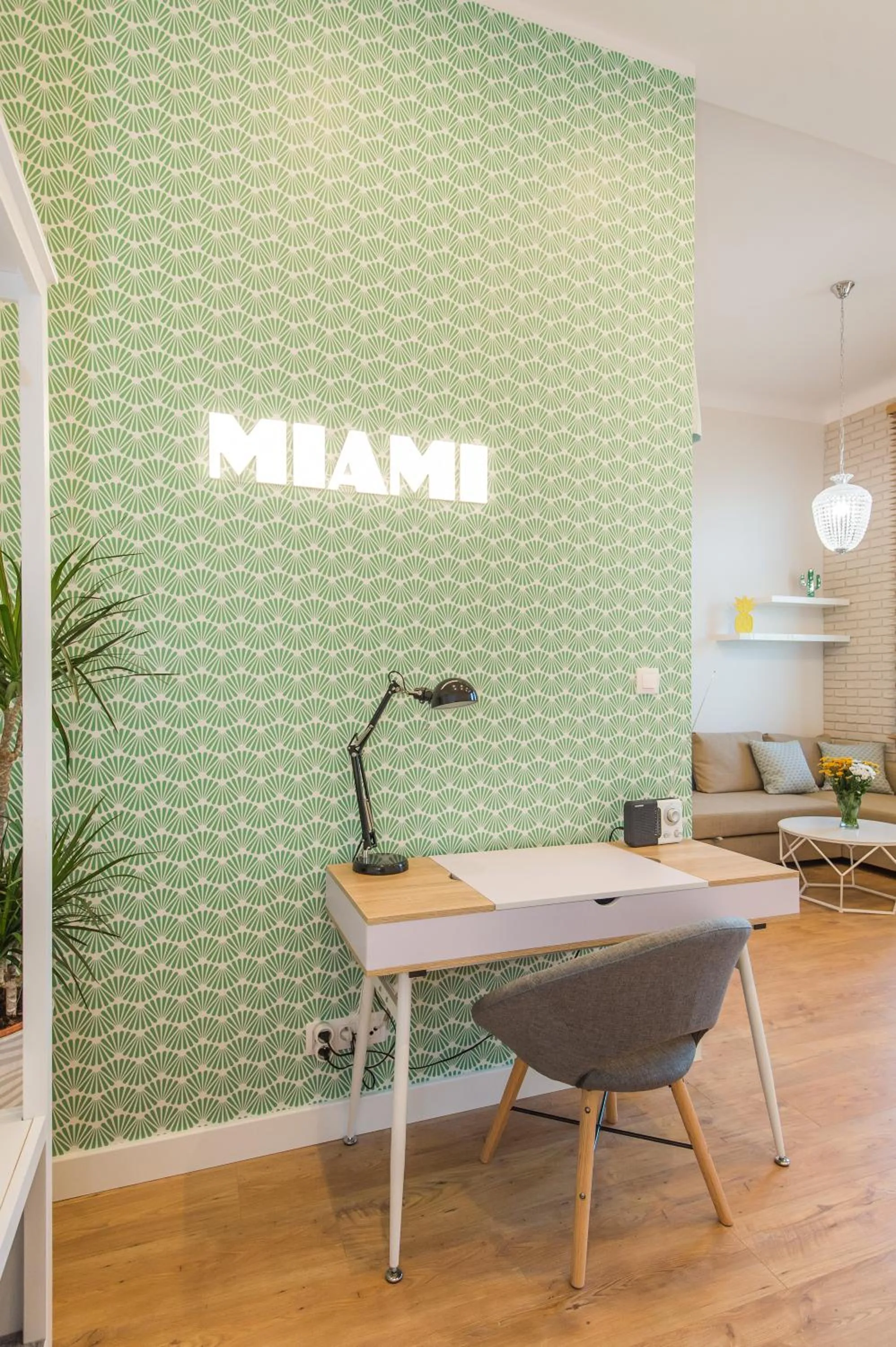 Living room in Bliss Apartments