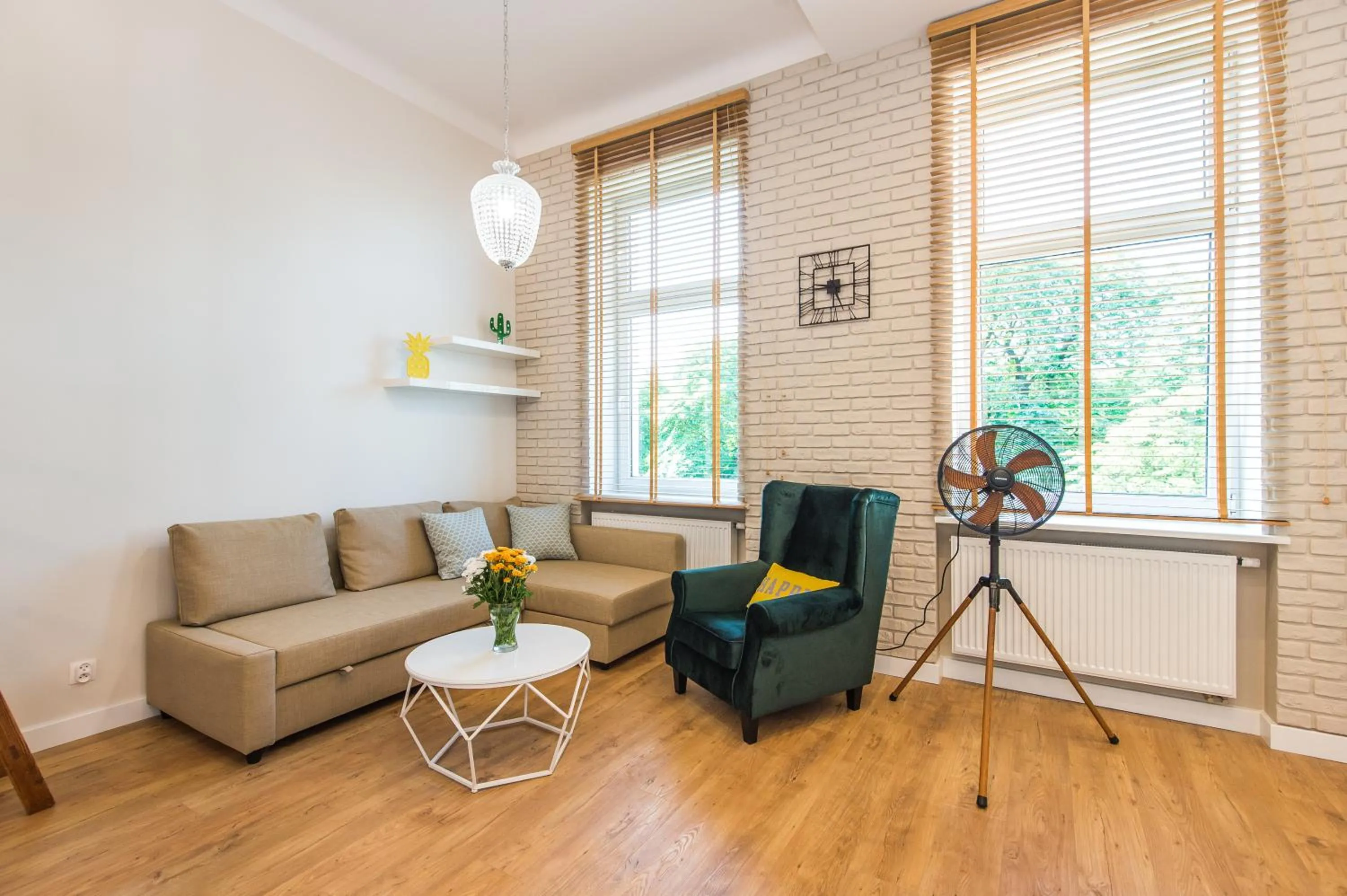 Living room in Bliss Apartments