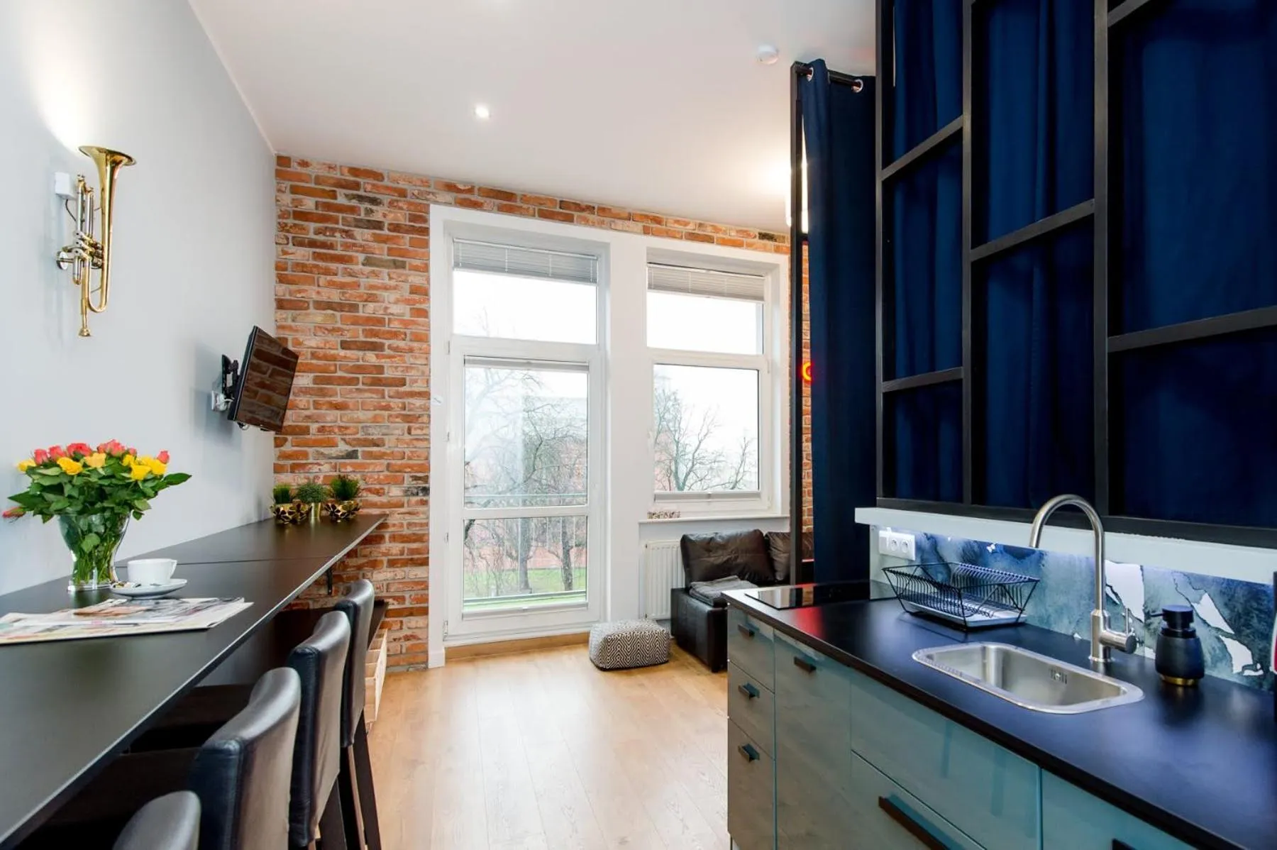 Kitchen or kitchenette in Bliss Apartments